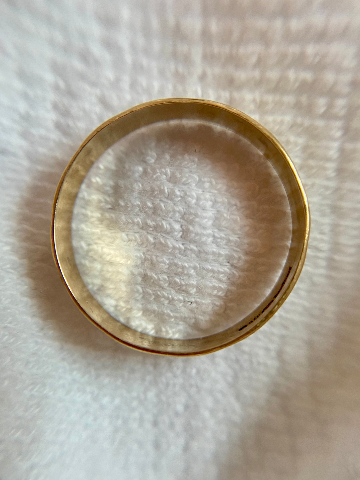 Vintage 9ct Gold Zig Zag Starry Band