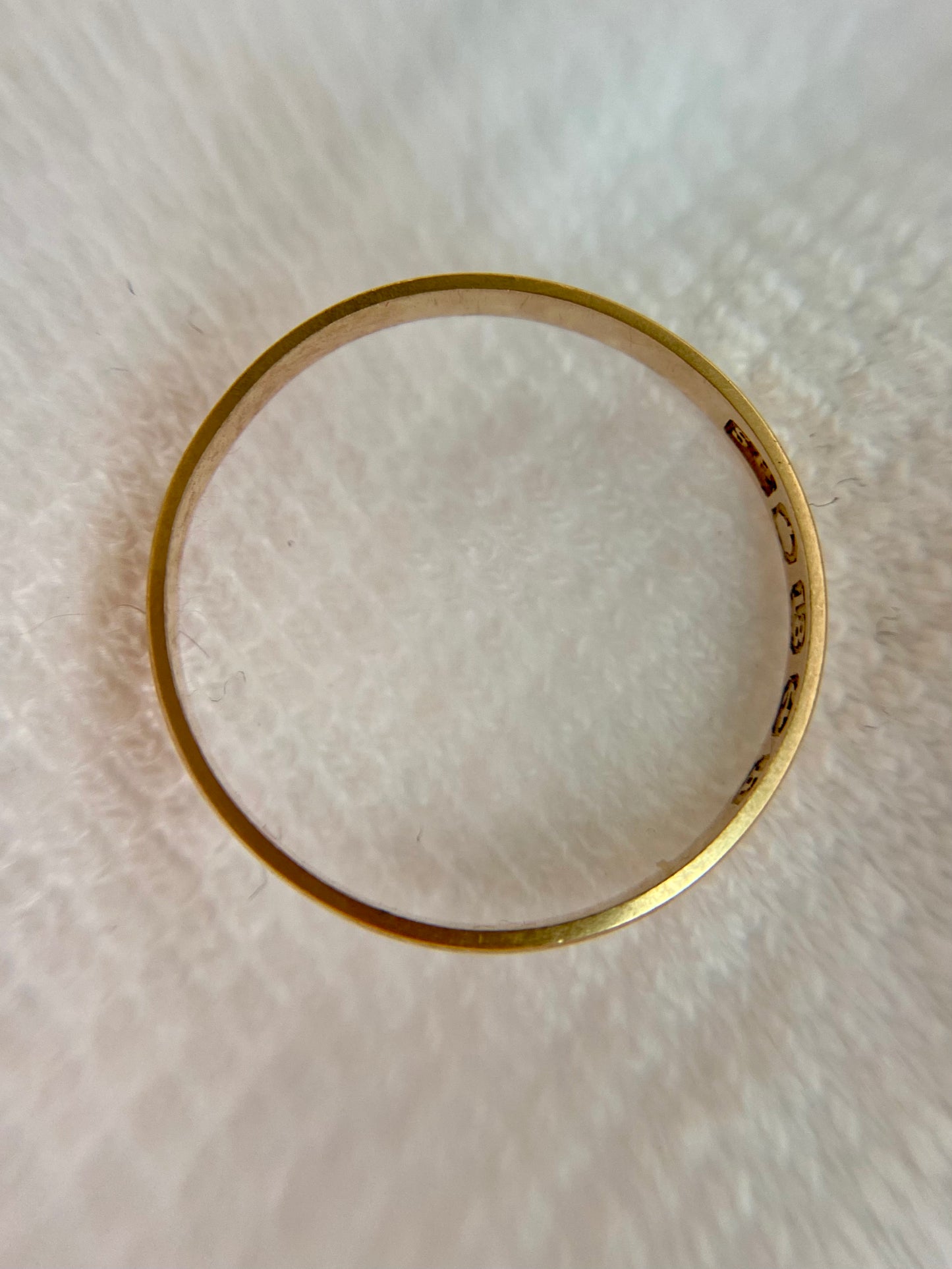 Antique 18ct Gold 2mm Plain Band
