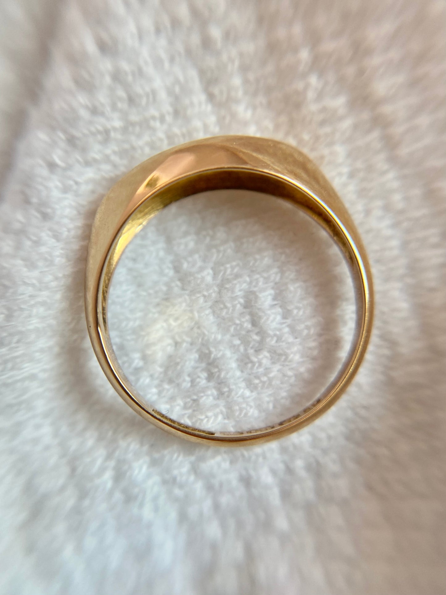 Antique 18ct Gold Diamond Knife Edge Boat Ring