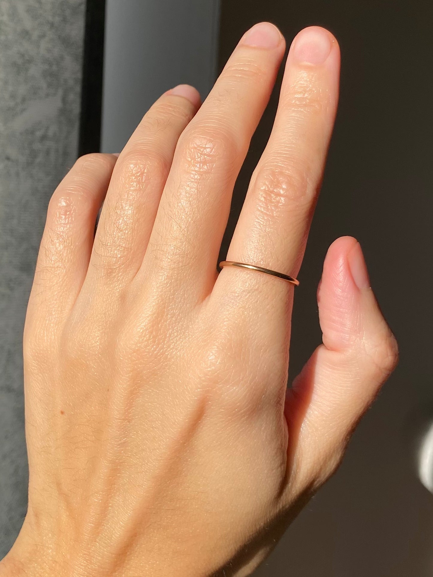 🌟 Vintage 9ct Gold Minimal Gold Band