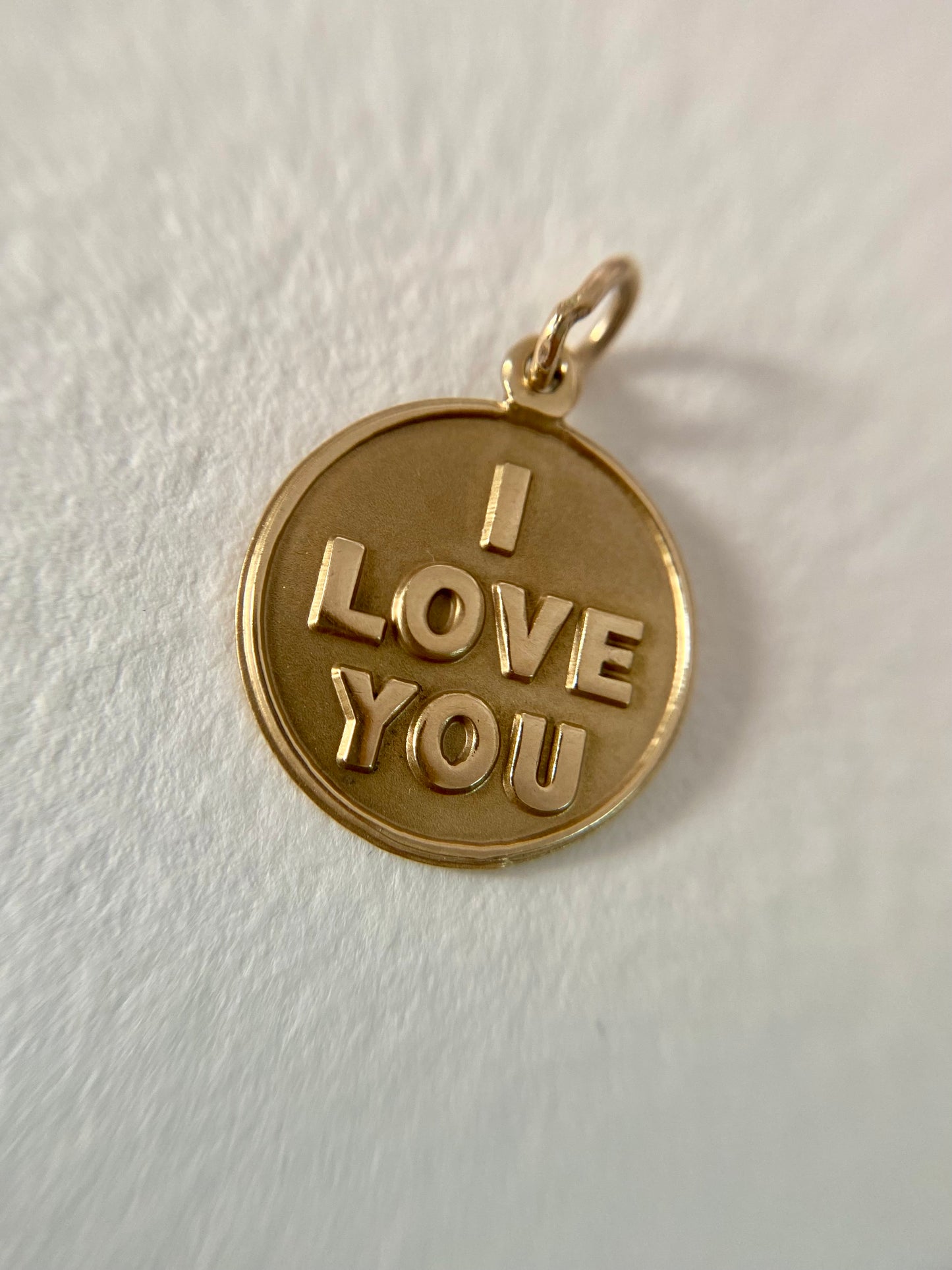 Vintage 9ct Gold "I love you" Pendant
