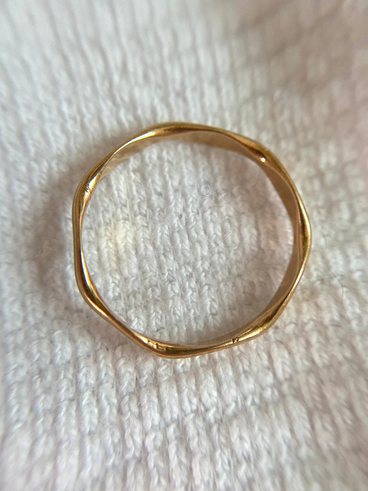 ๐ Vintage 9ct Gold 7 Sided Ring