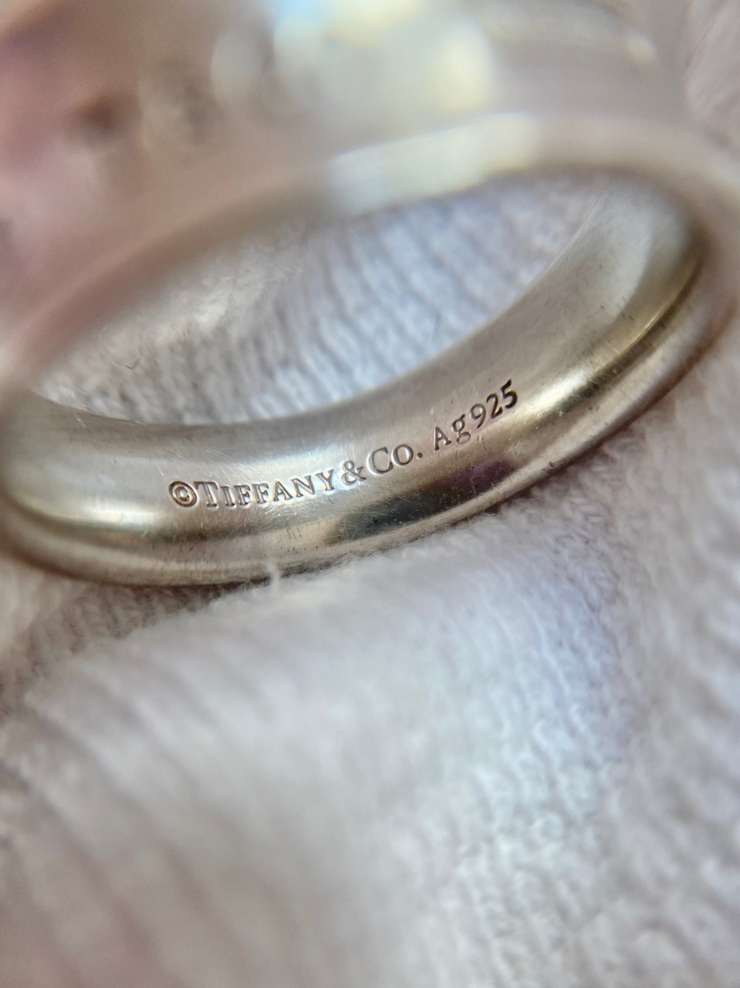 Preloved Silver T & Co "Tiffany 1837" Band