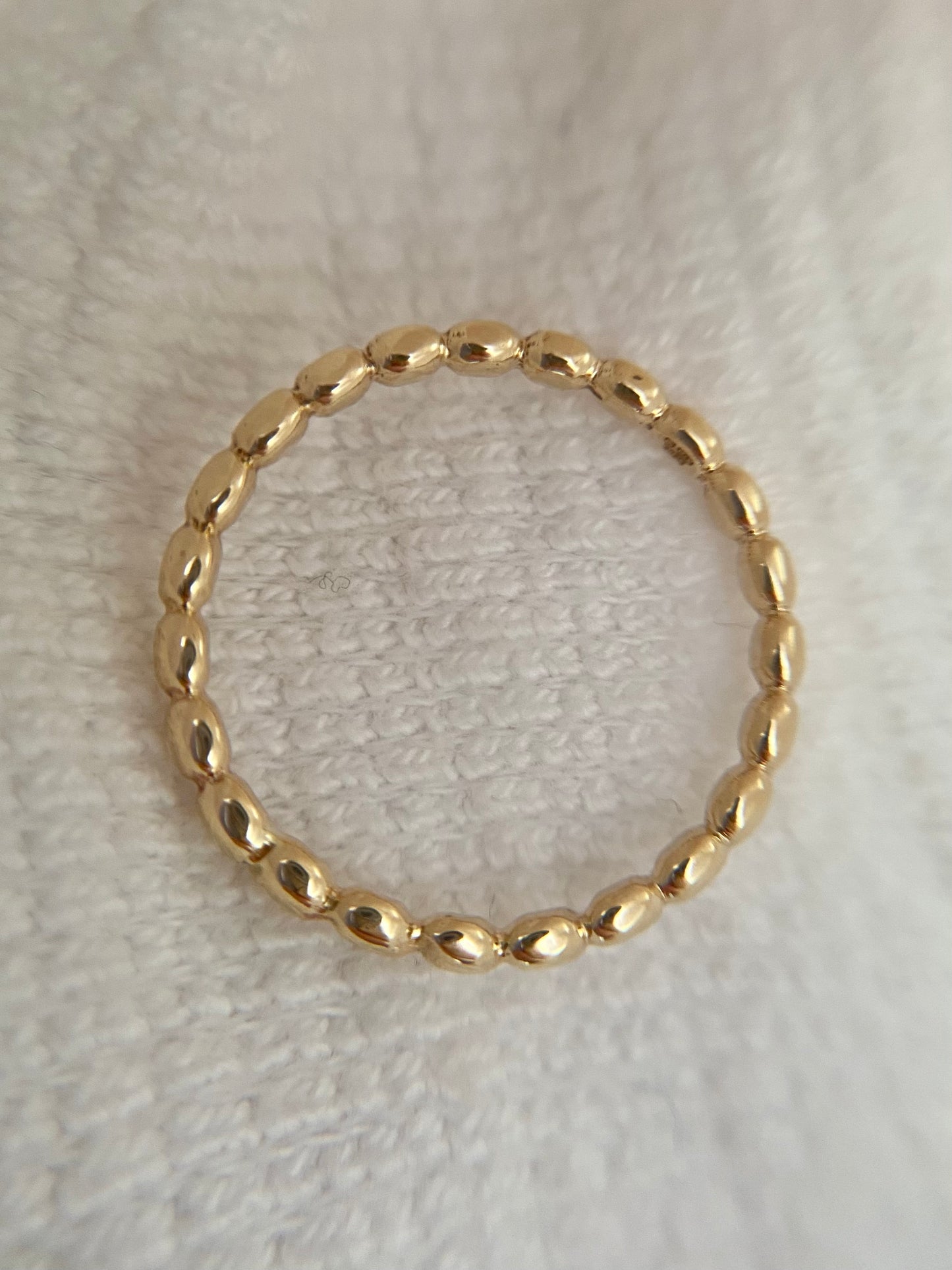 Vintage 9ct Gold Bubble Stacking Band