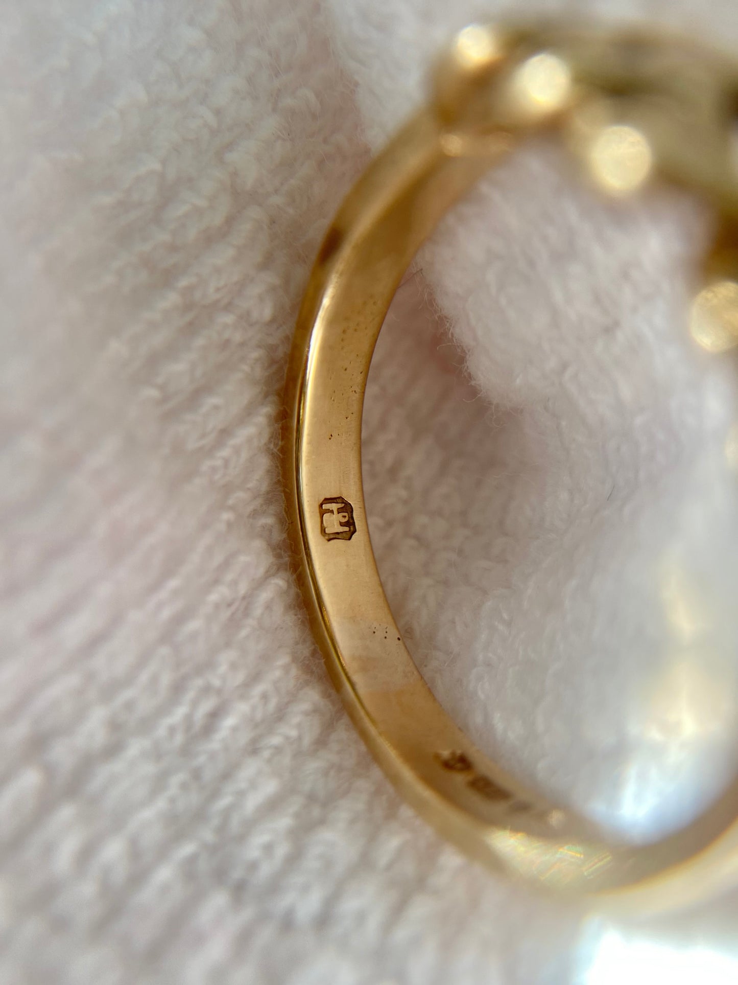 Vintage 9ct Gold Curb Ring