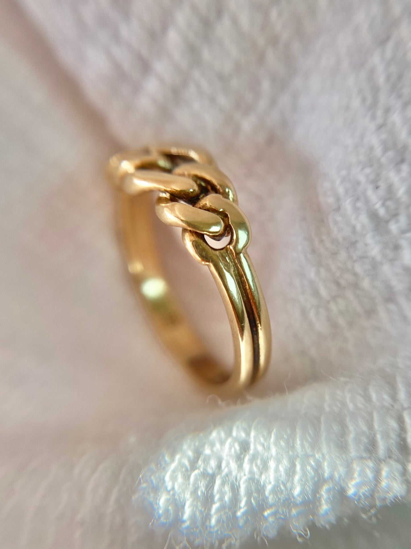 Vintage 9ct Gold Curb Ring