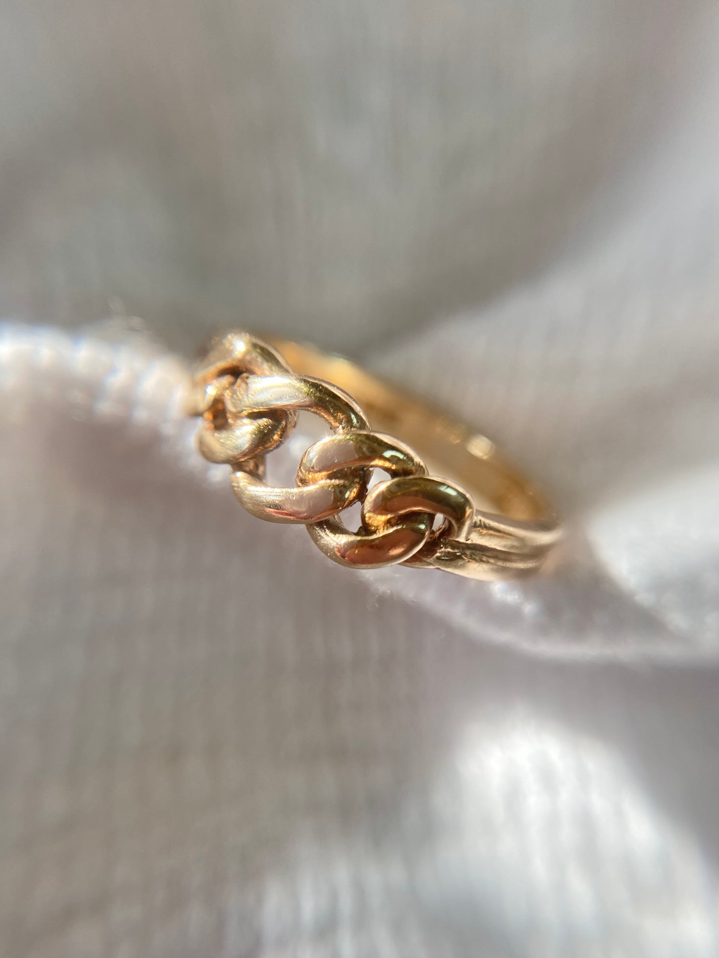 Vintage 9ct Gold Curb Ring