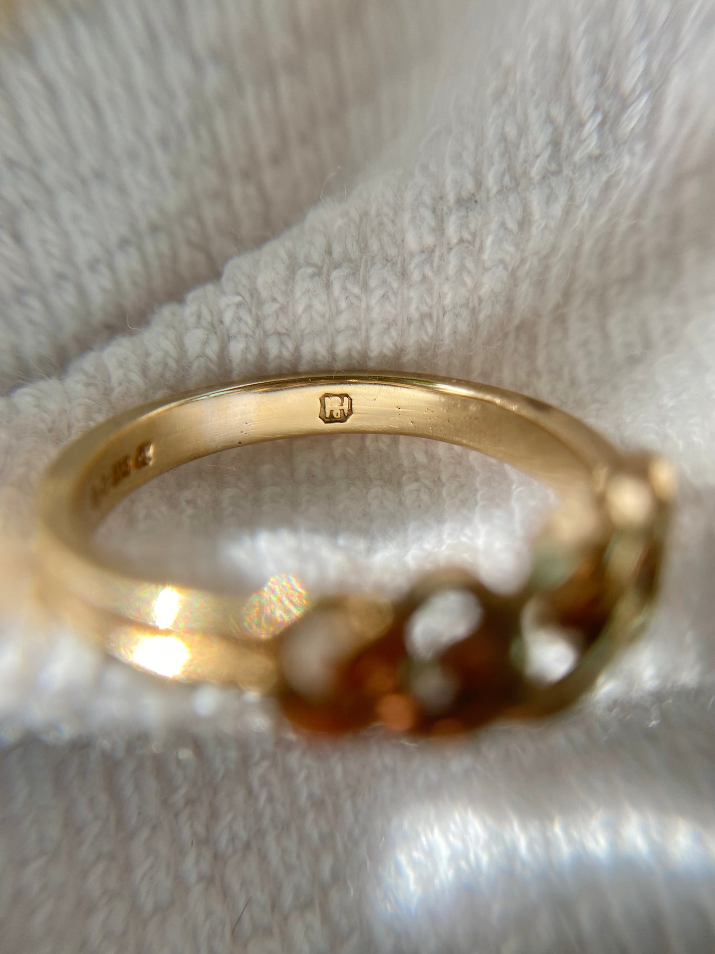 Vintage 9ct Gold Curb Ring