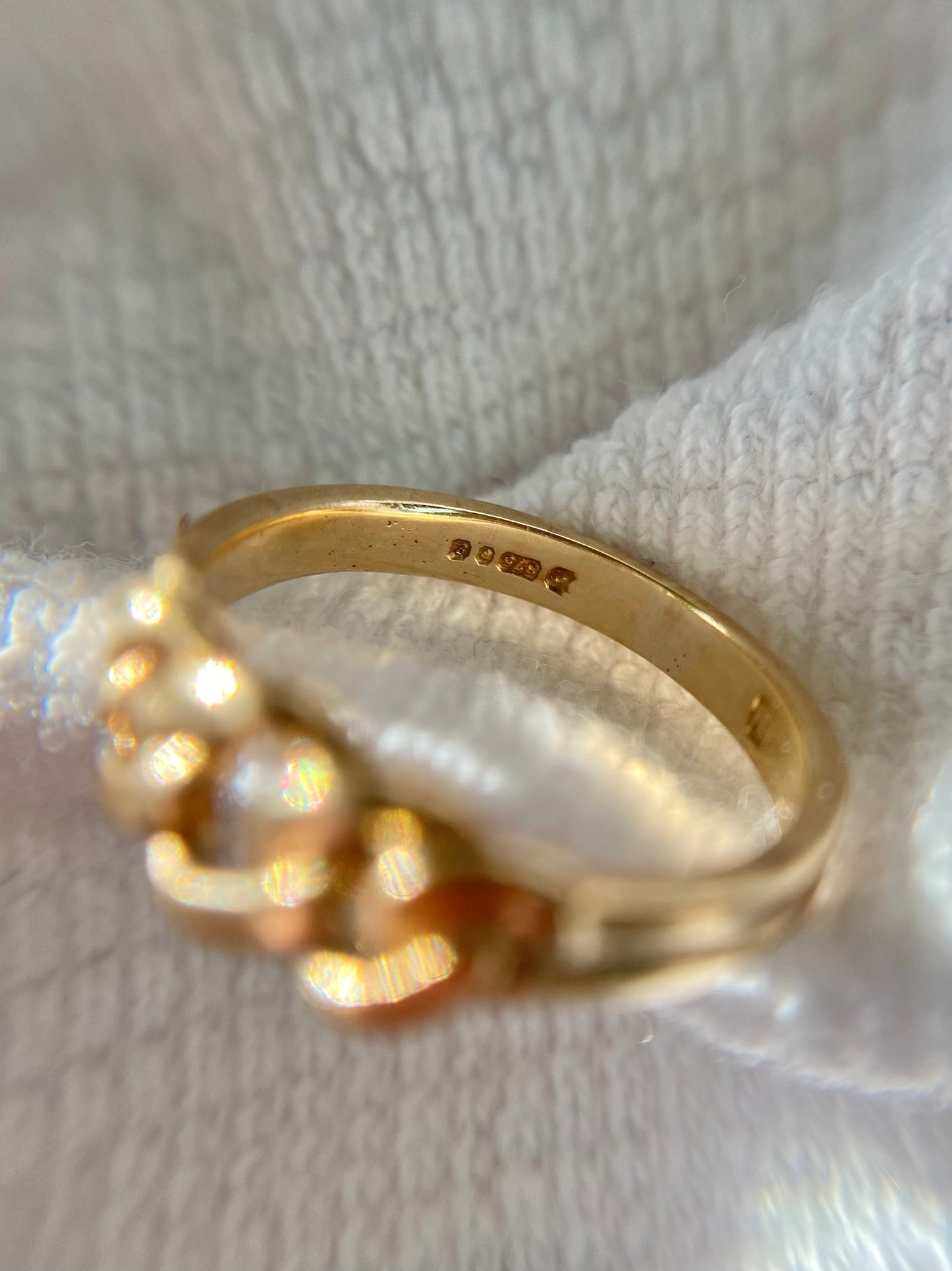 Vintage 9ct Gold Curb Ring