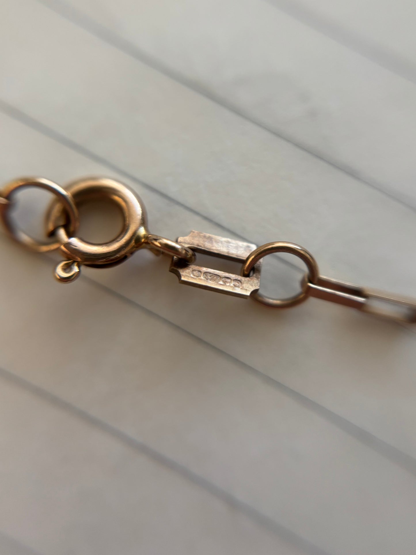 Vintage 9ct Gold Paperlink Chain - 46cm / 18 Inches