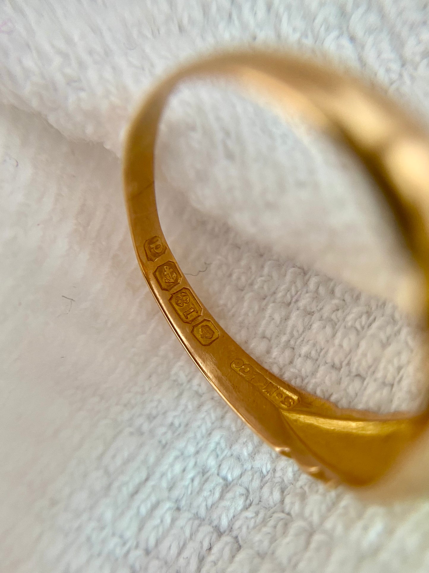 Antique 18ct Gold Diamond Starburst Ring