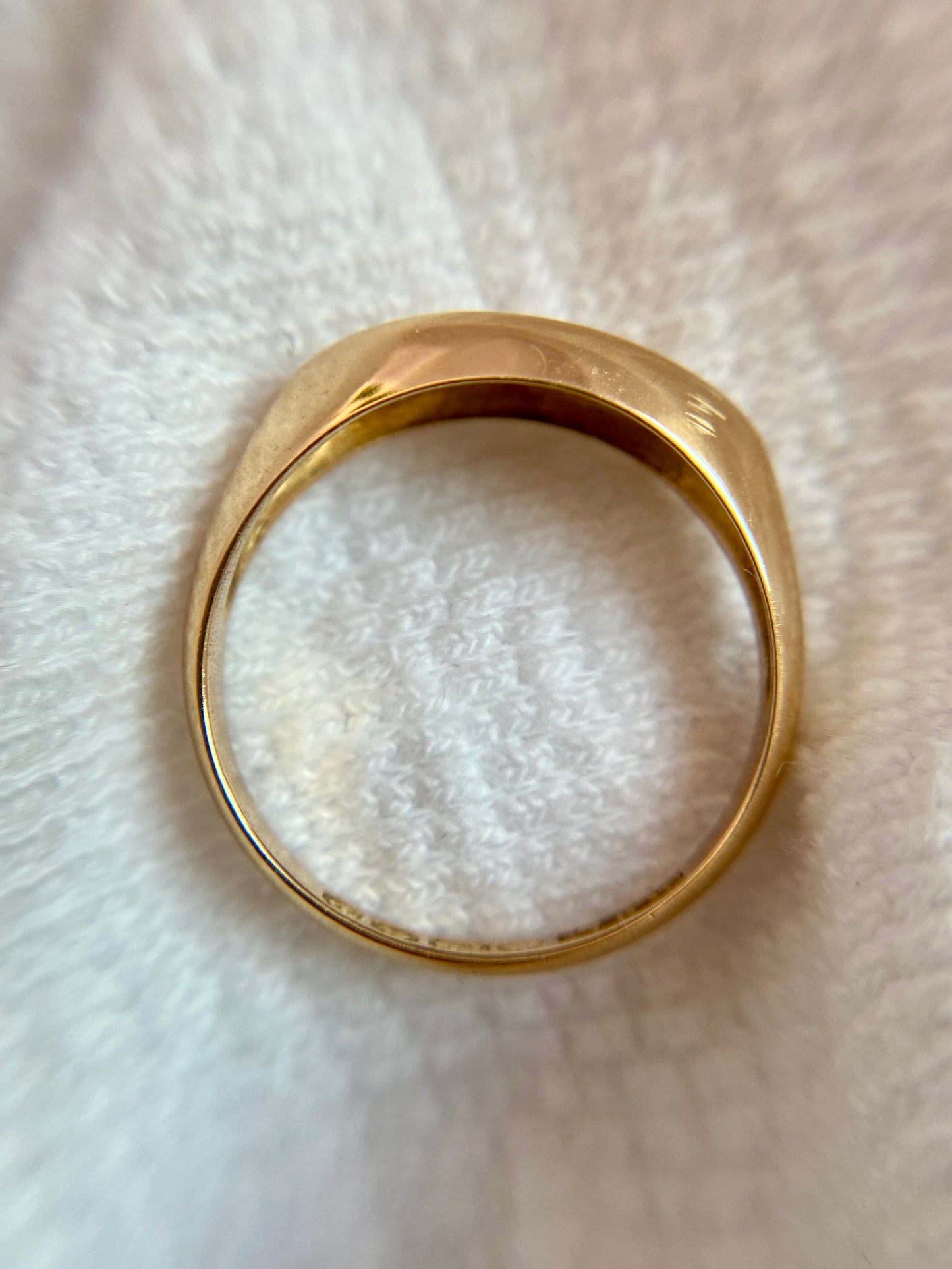 Antique 18ct Gold Diamond Knife Edge Boat Ring