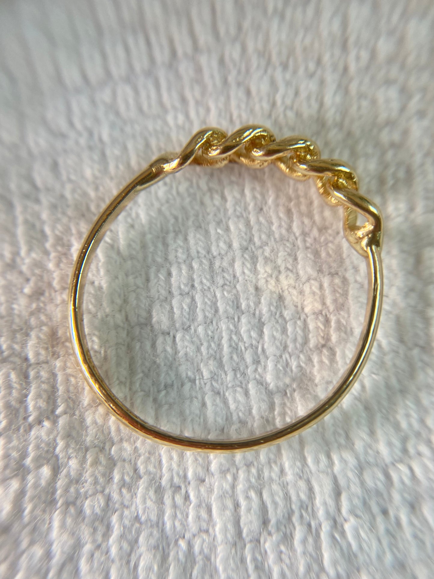 Preloved 14k Gold Dainty Chain Ring