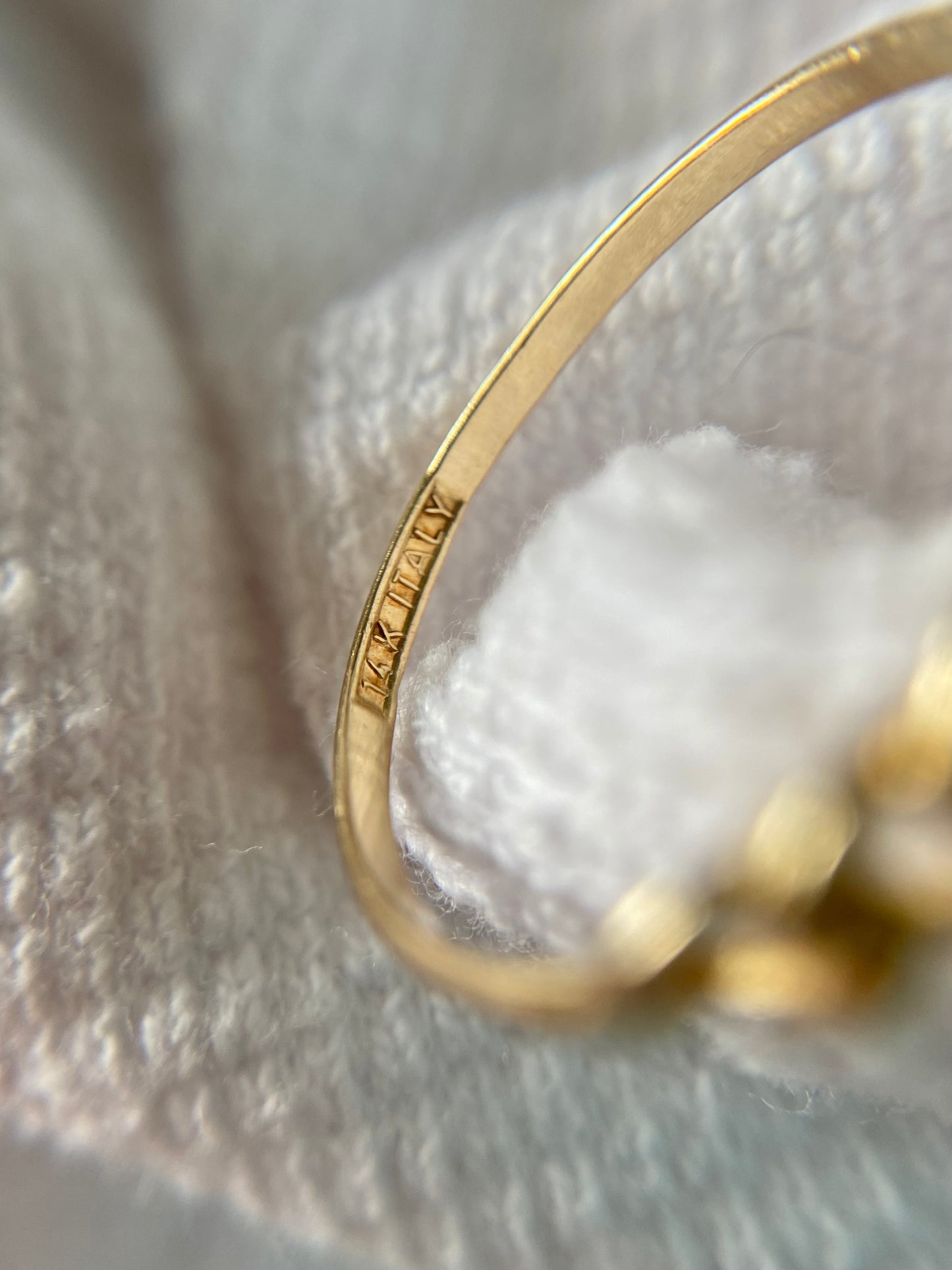 Preloved 14k Gold Dainty Chain Ring