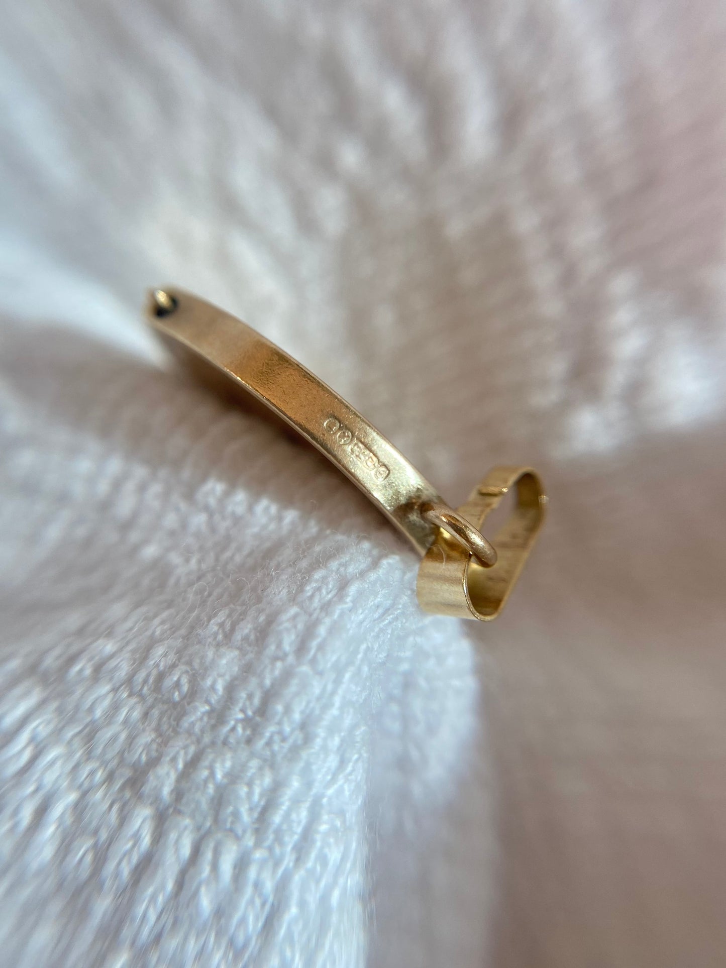 Vintage 9ct Gold "I Love You" Spinner Pendant