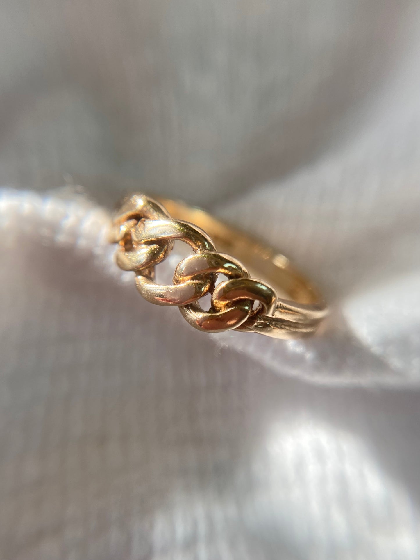 Vintage 9ct Gold Curb Ring