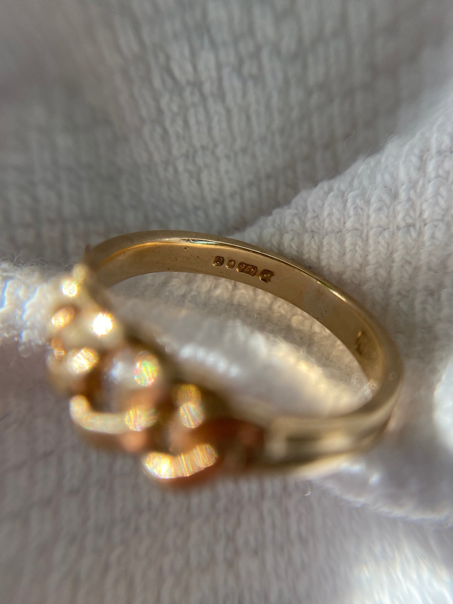 Vintage 9ct Gold Curb Ring