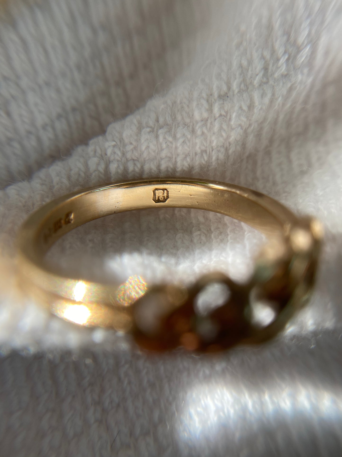 Vintage 9ct Gold Curb Ring