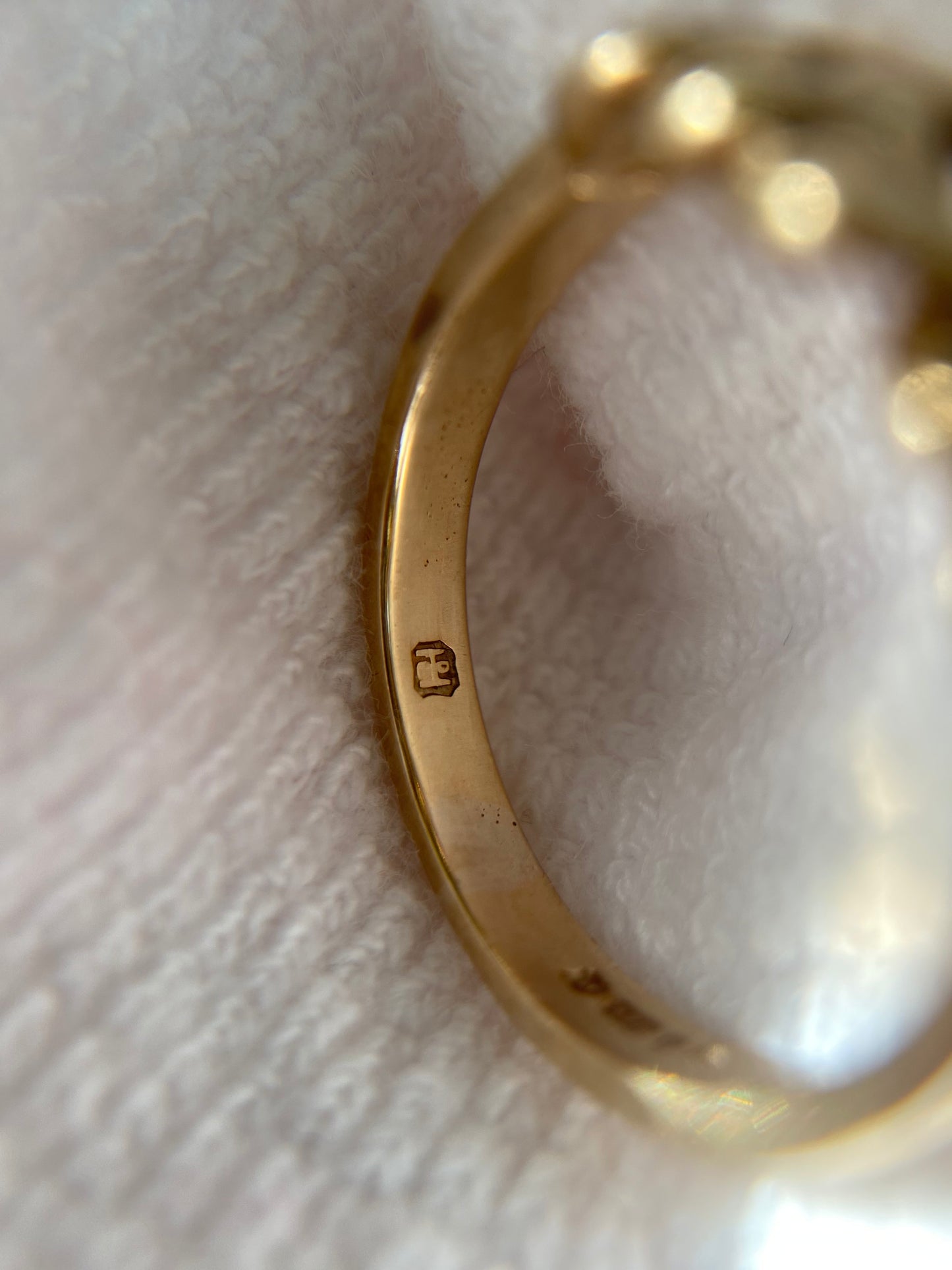 Vintage 9ct Gold Curb Ring