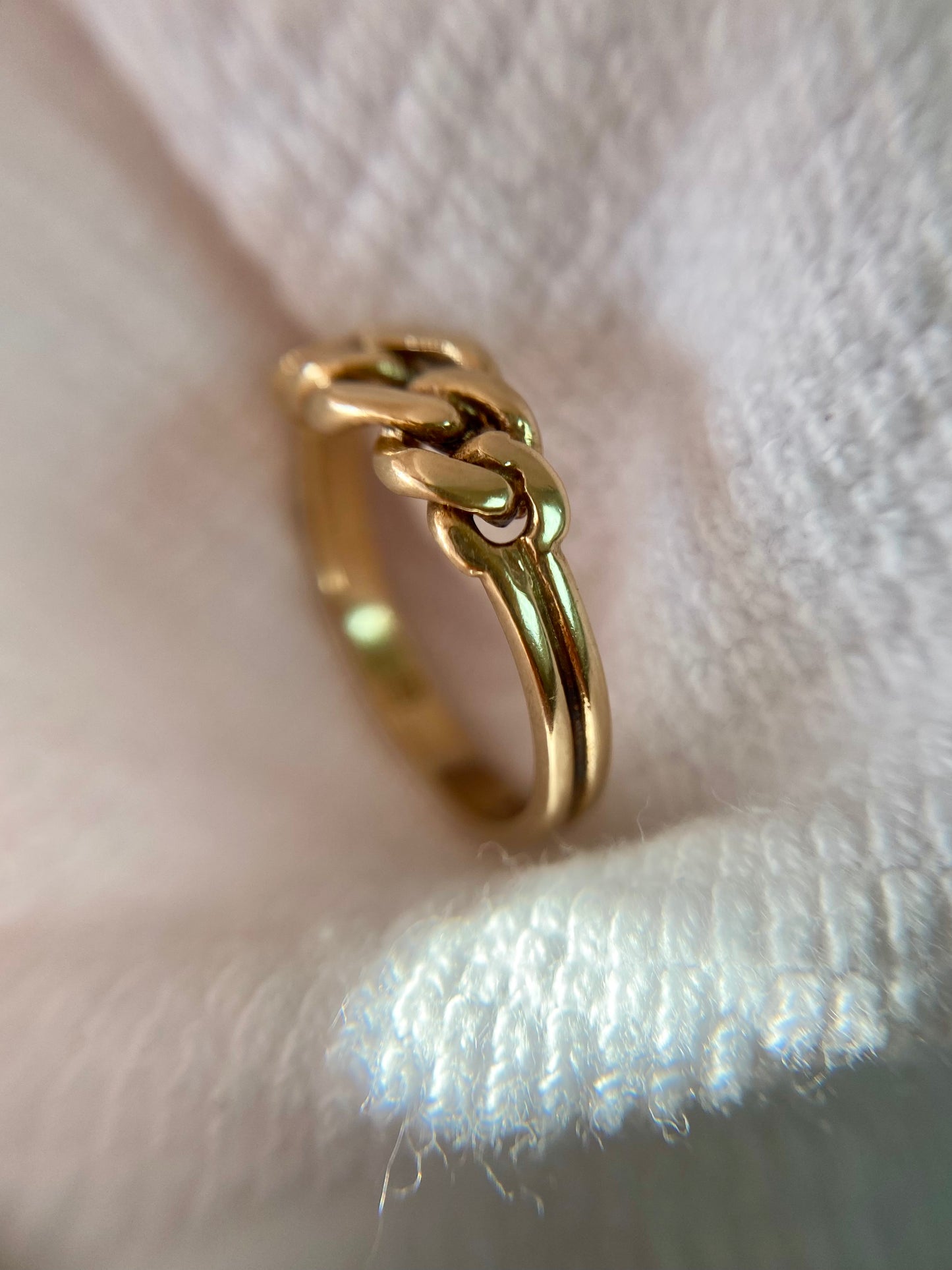 Vintage 9ct Gold Curb Ring