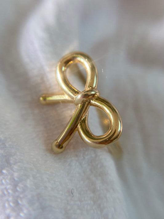 Preloved 9ct Gold Bow Ring
