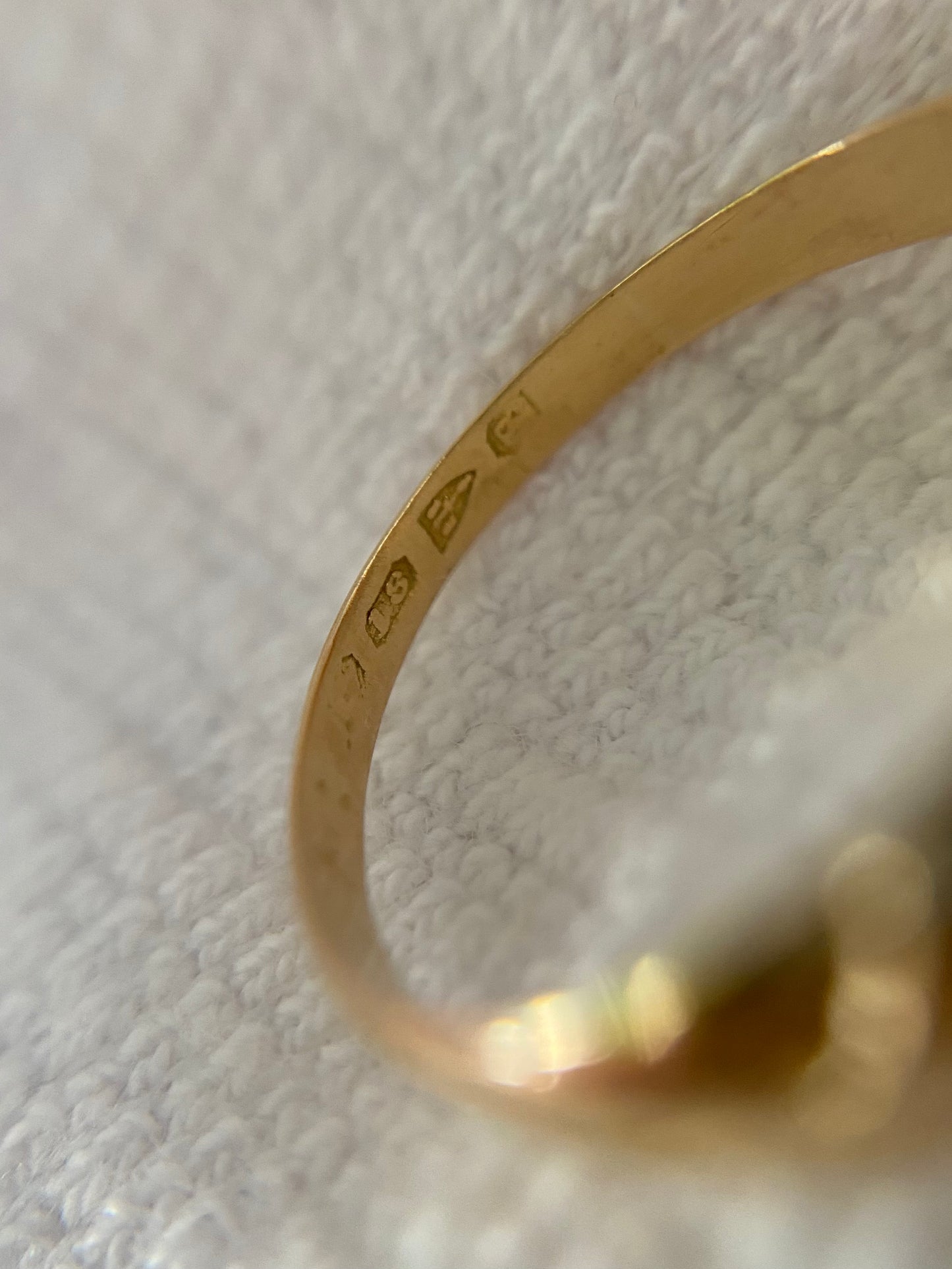 Antique 18ct Gold Diamond Starburst Trilogy Ring