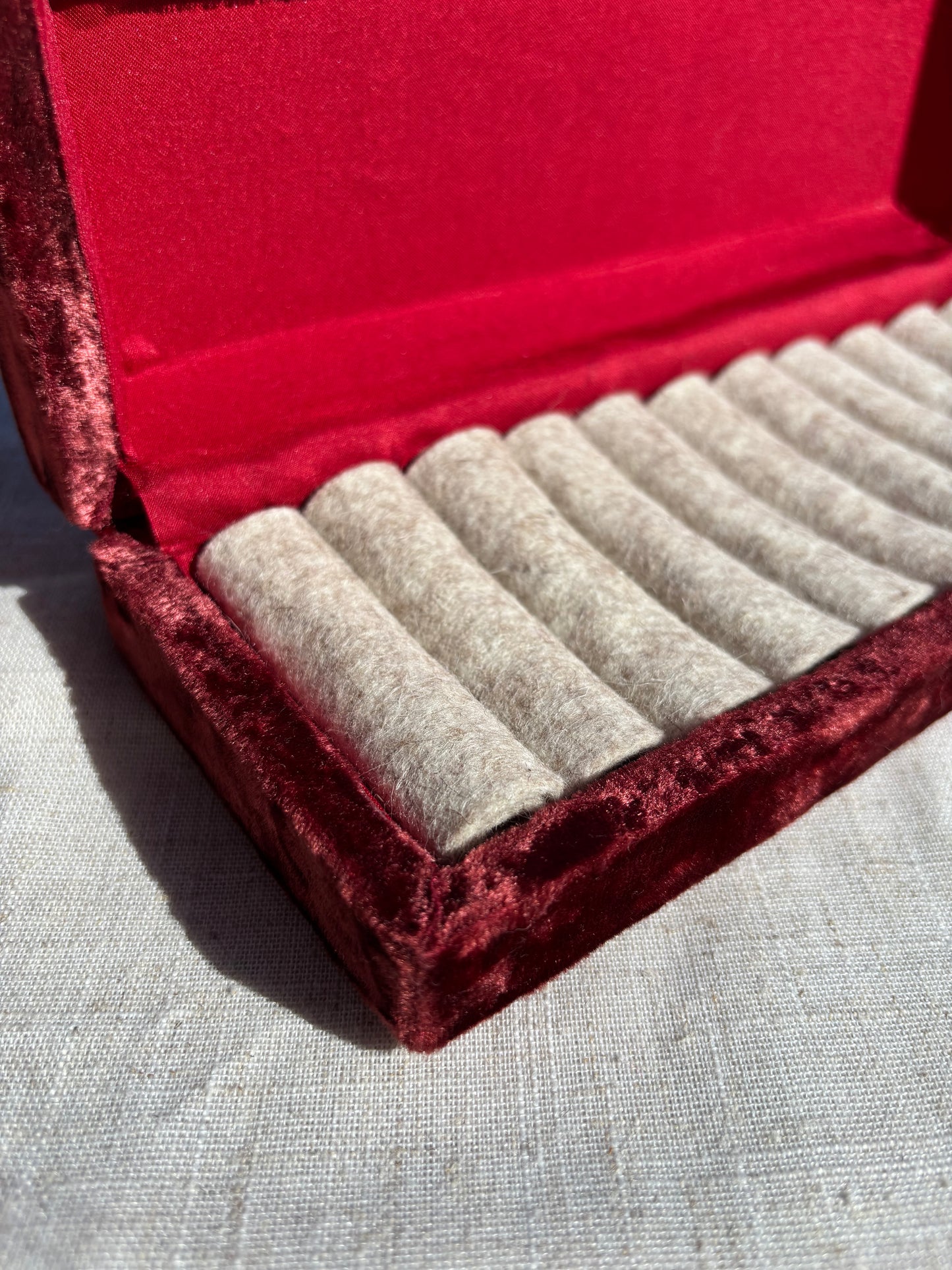 Velvet Jewellery Box | Up-cycled Vintage Box