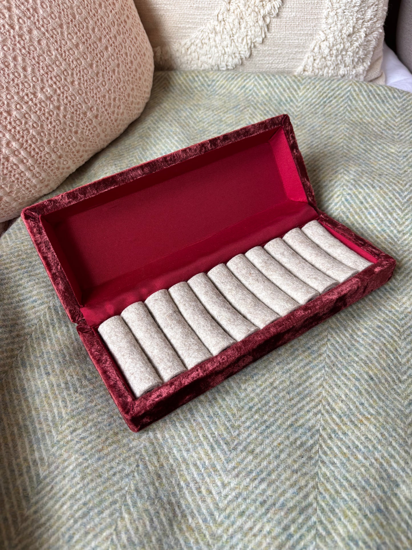 Velvet Jewellery Box | Up-cycled Vintage Box