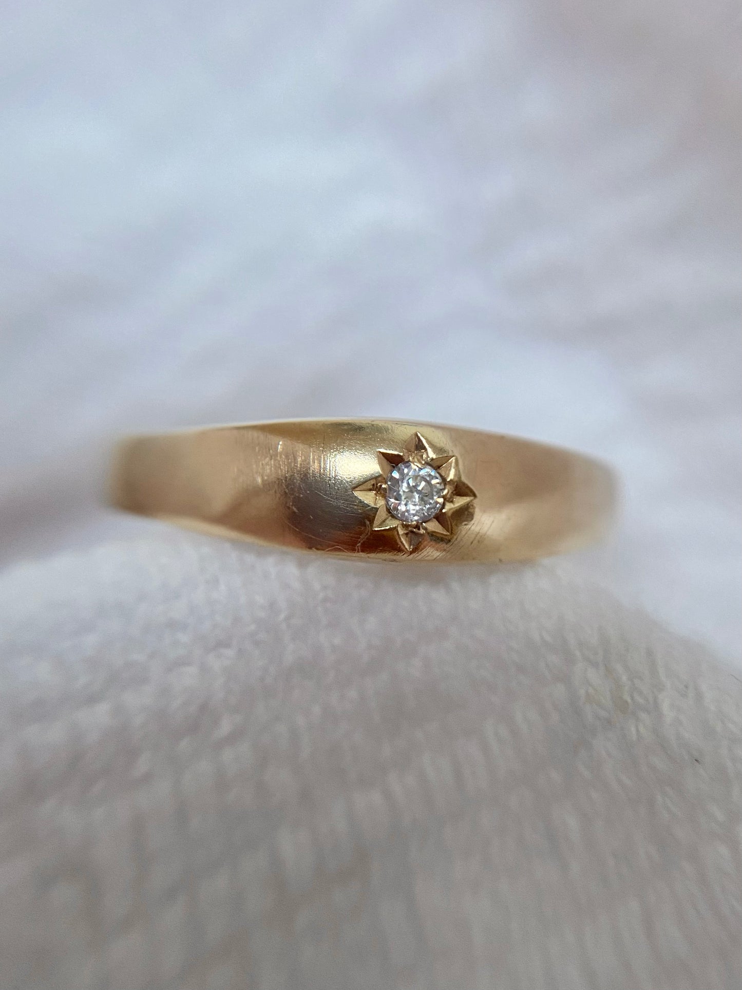 Vintage 9ct Gold Starburst Ring