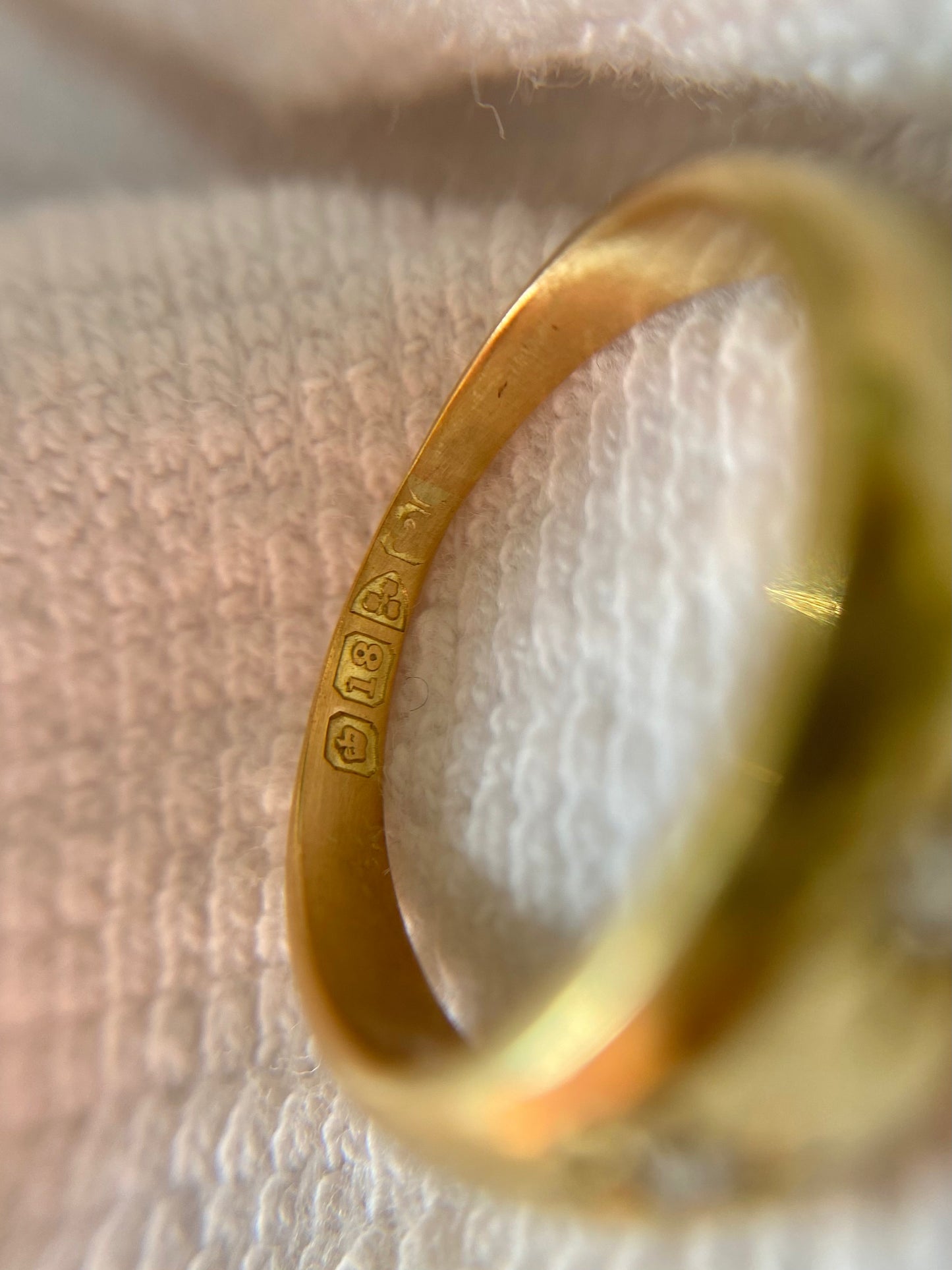 Antique 18ct Gold Diamond Starburst Trilogy Ring