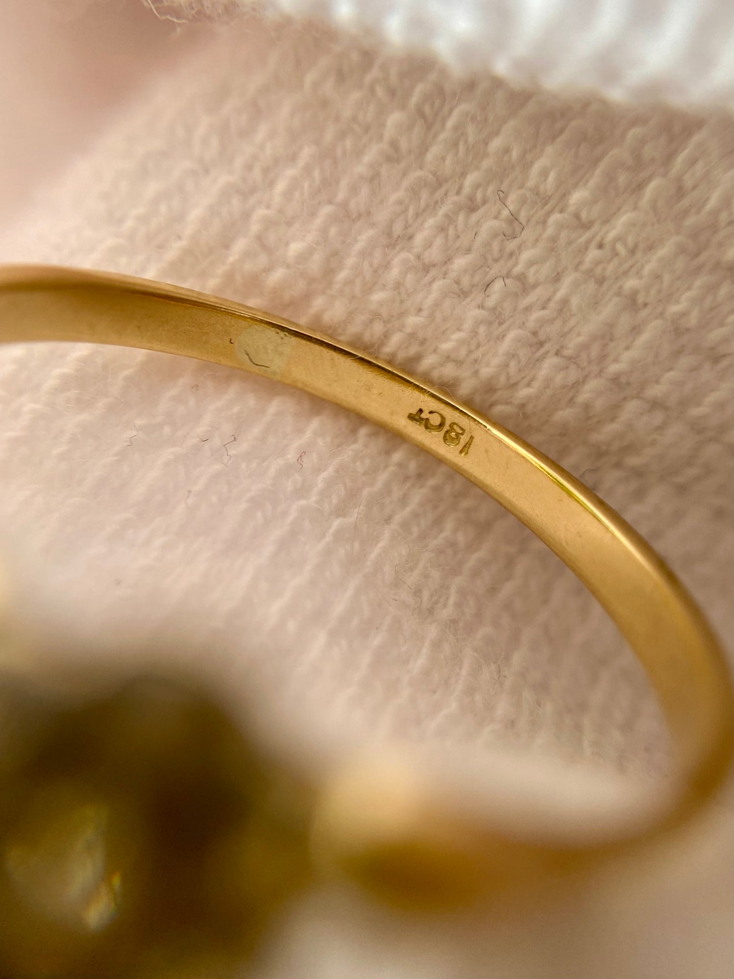 Antique 18ct Gold Diamond Flower Ring