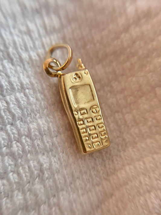 Preloved 9ct Gold Mobile Phone Pendant