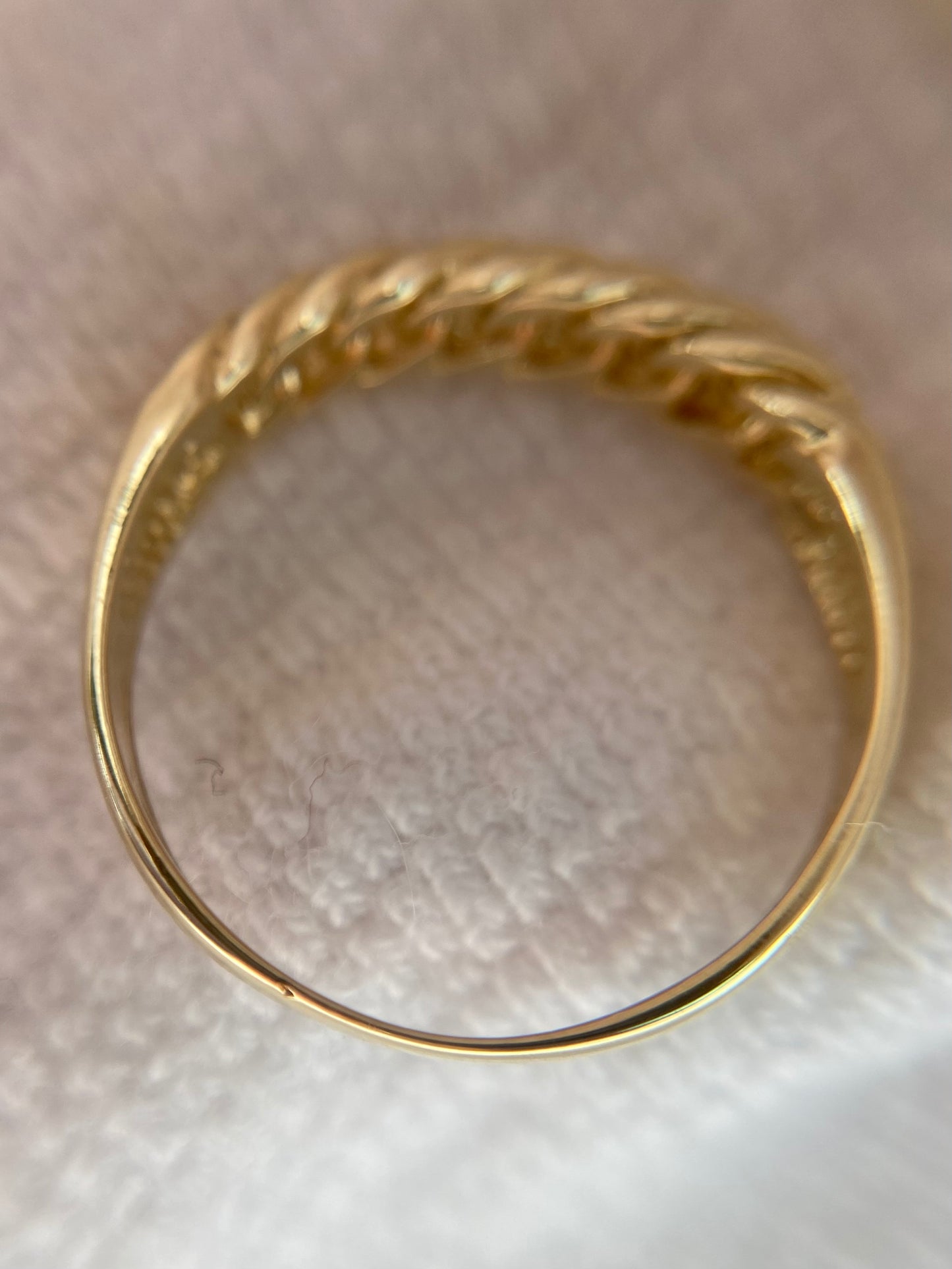Vintage 9ct Gold Chain Ring