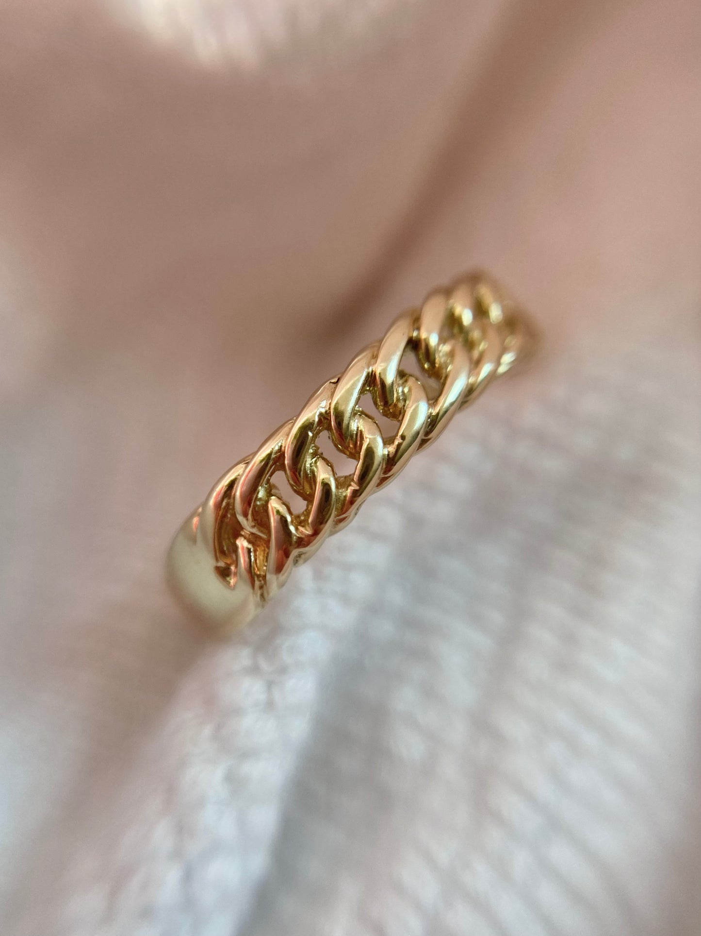 Vintage 9ct Gold Chain Ring