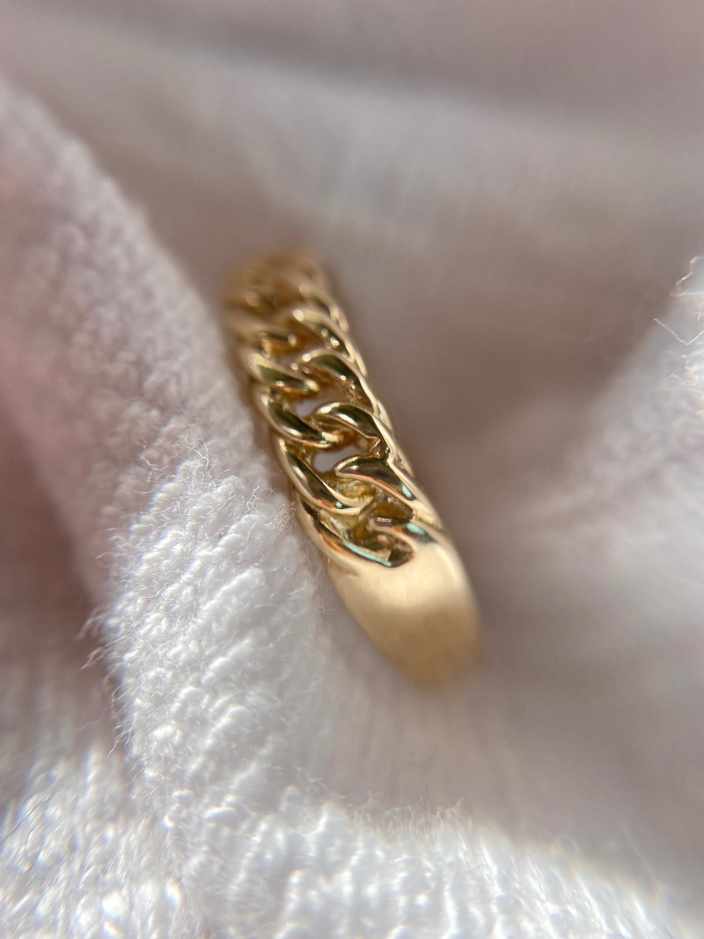 Vintage 9ct Gold Chain Ring