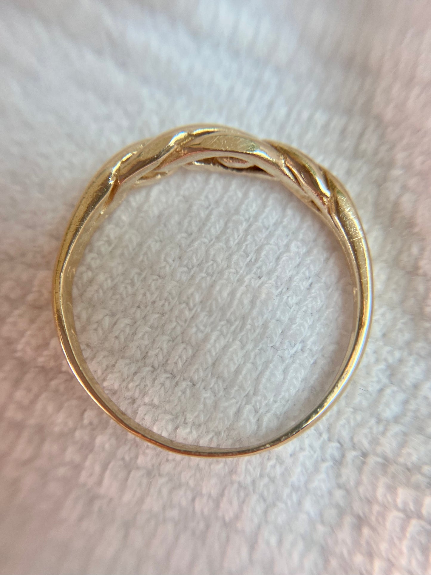 Vintage 9ct Gold Woven Ring