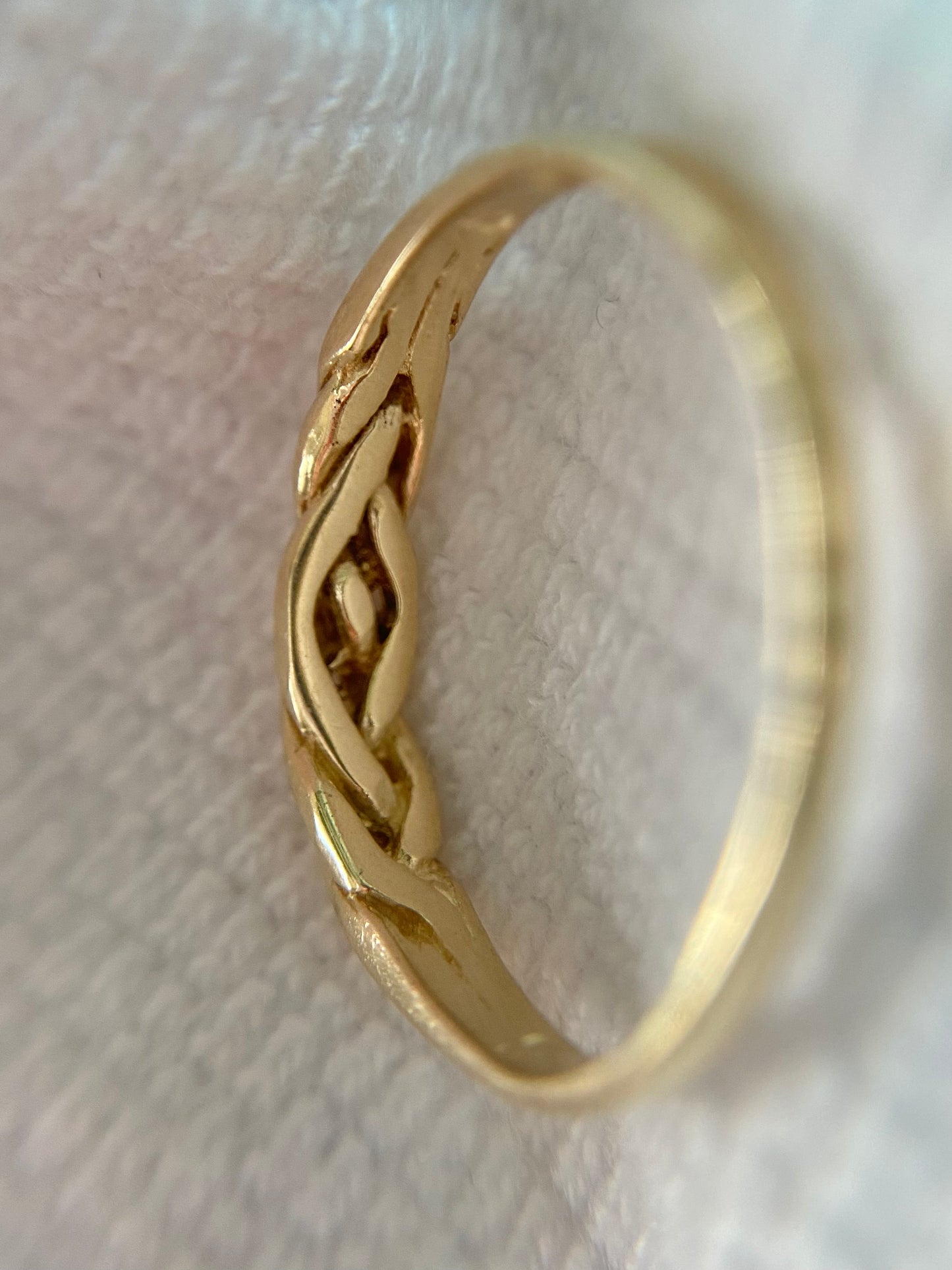 Vintage 9ct Gold Woven Ring