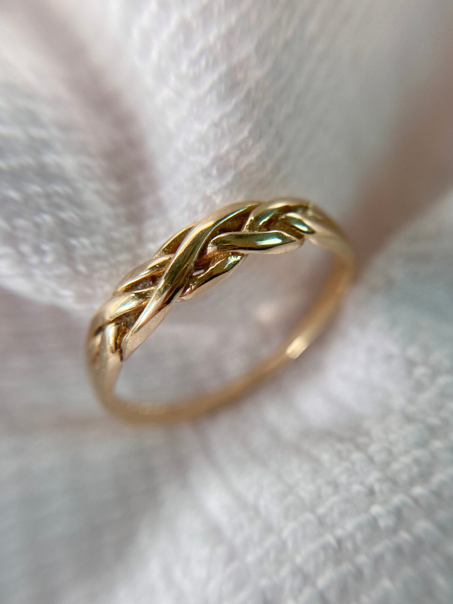 Vintage 9ct Gold Woven Ring