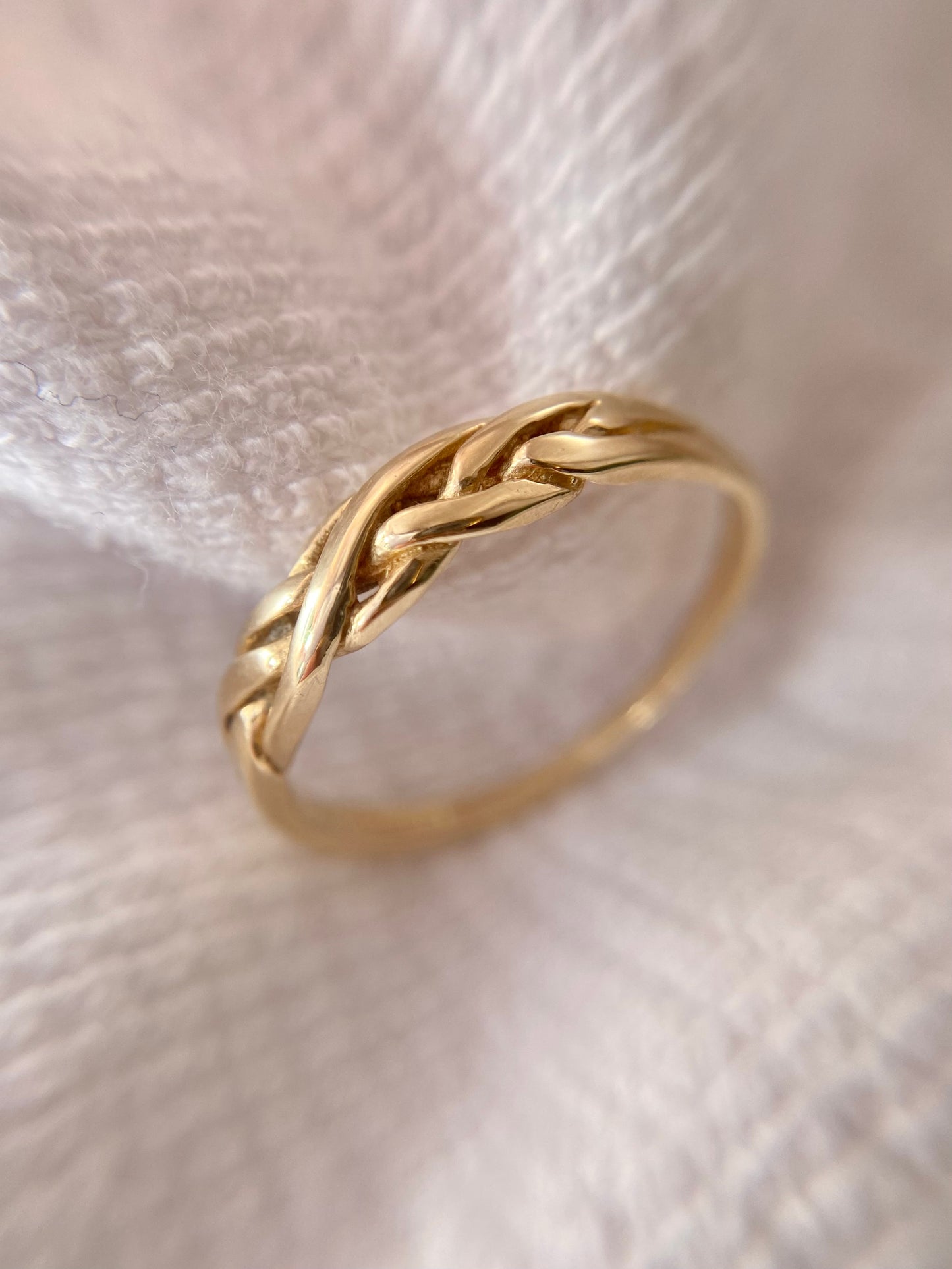 Vintage 9ct Gold Woven Ring