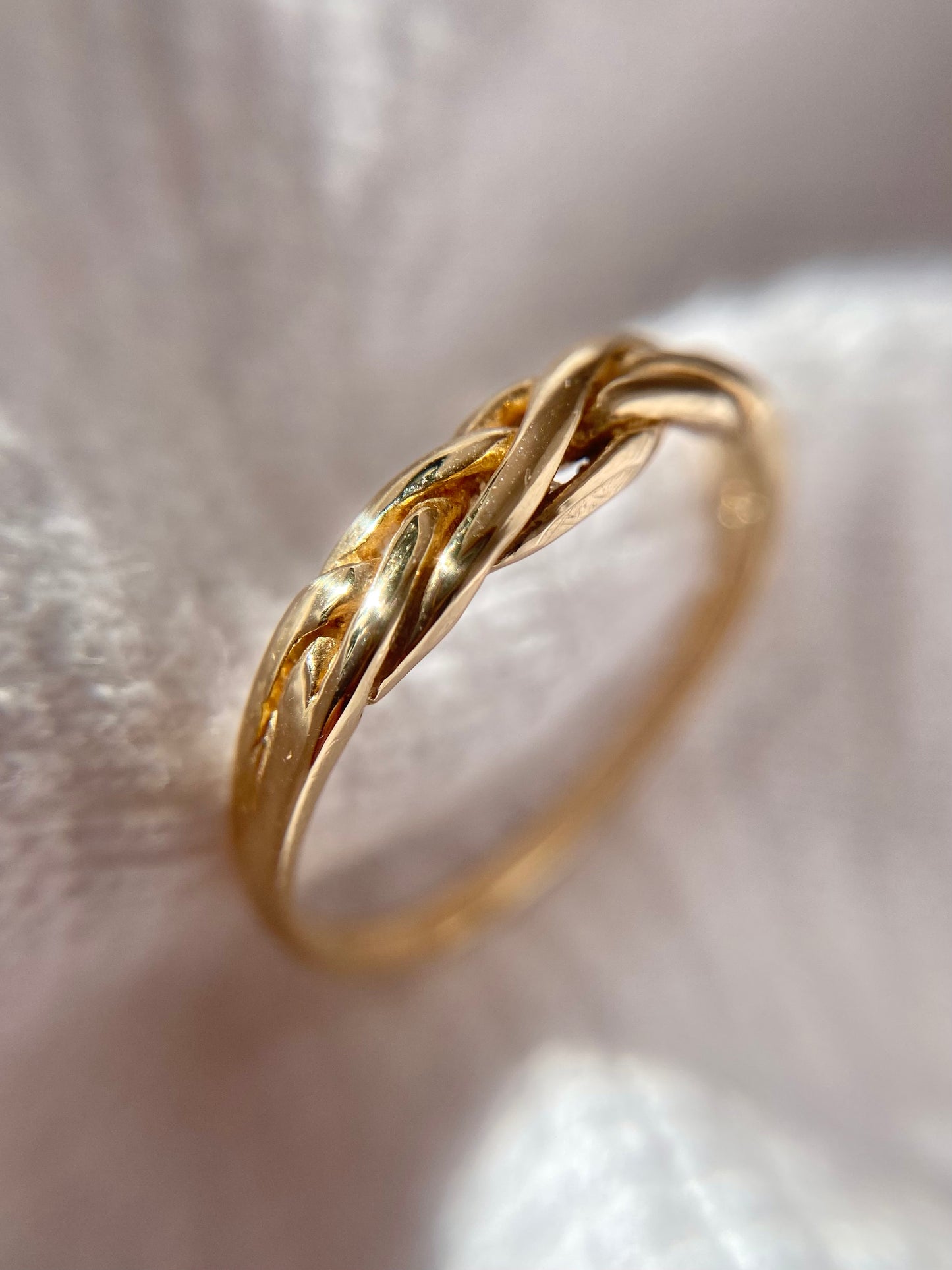 Vintage 9ct Gold Woven Ring