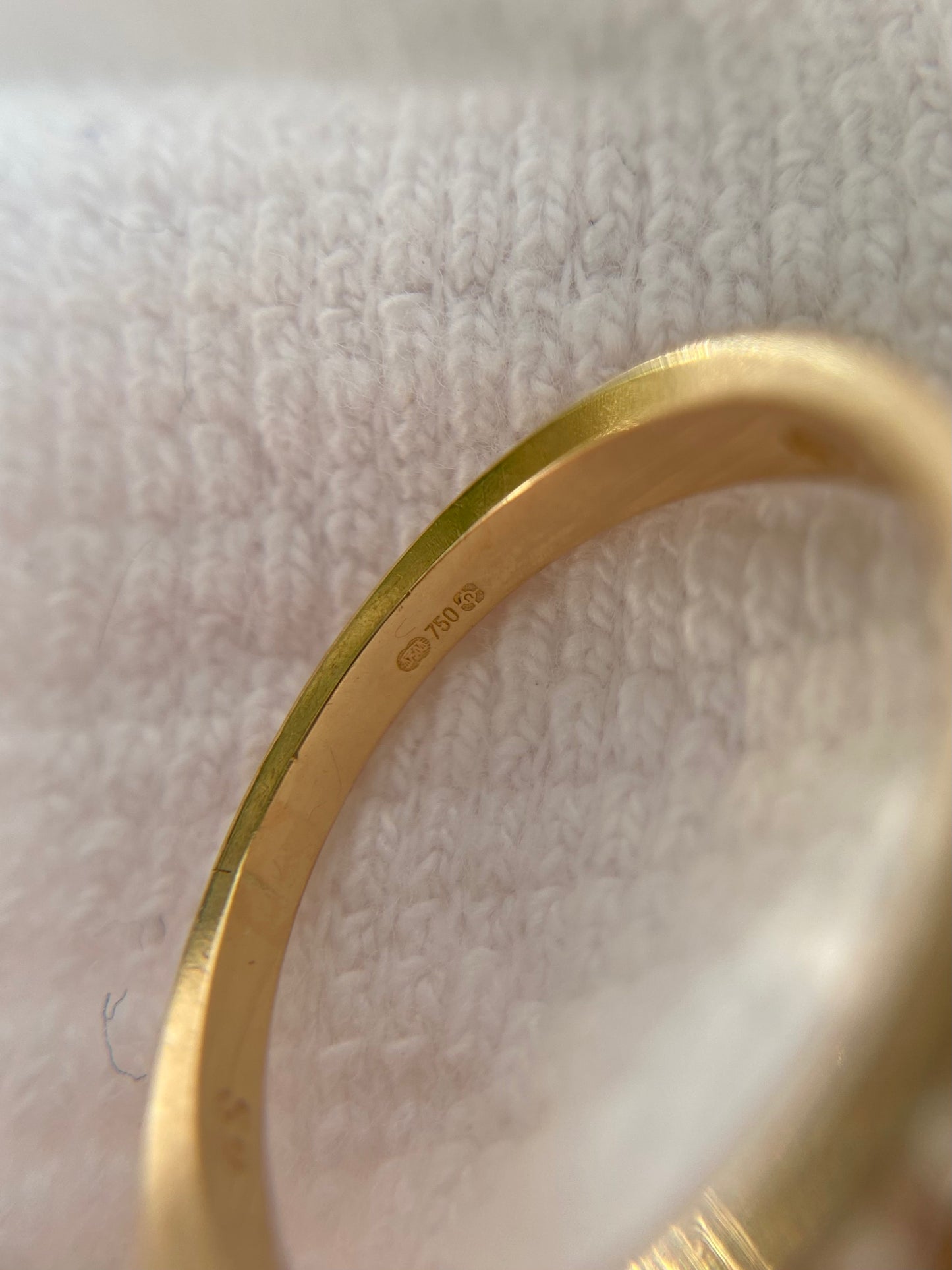 Vintage 18ct Gold Diamond Half Eternity Ring