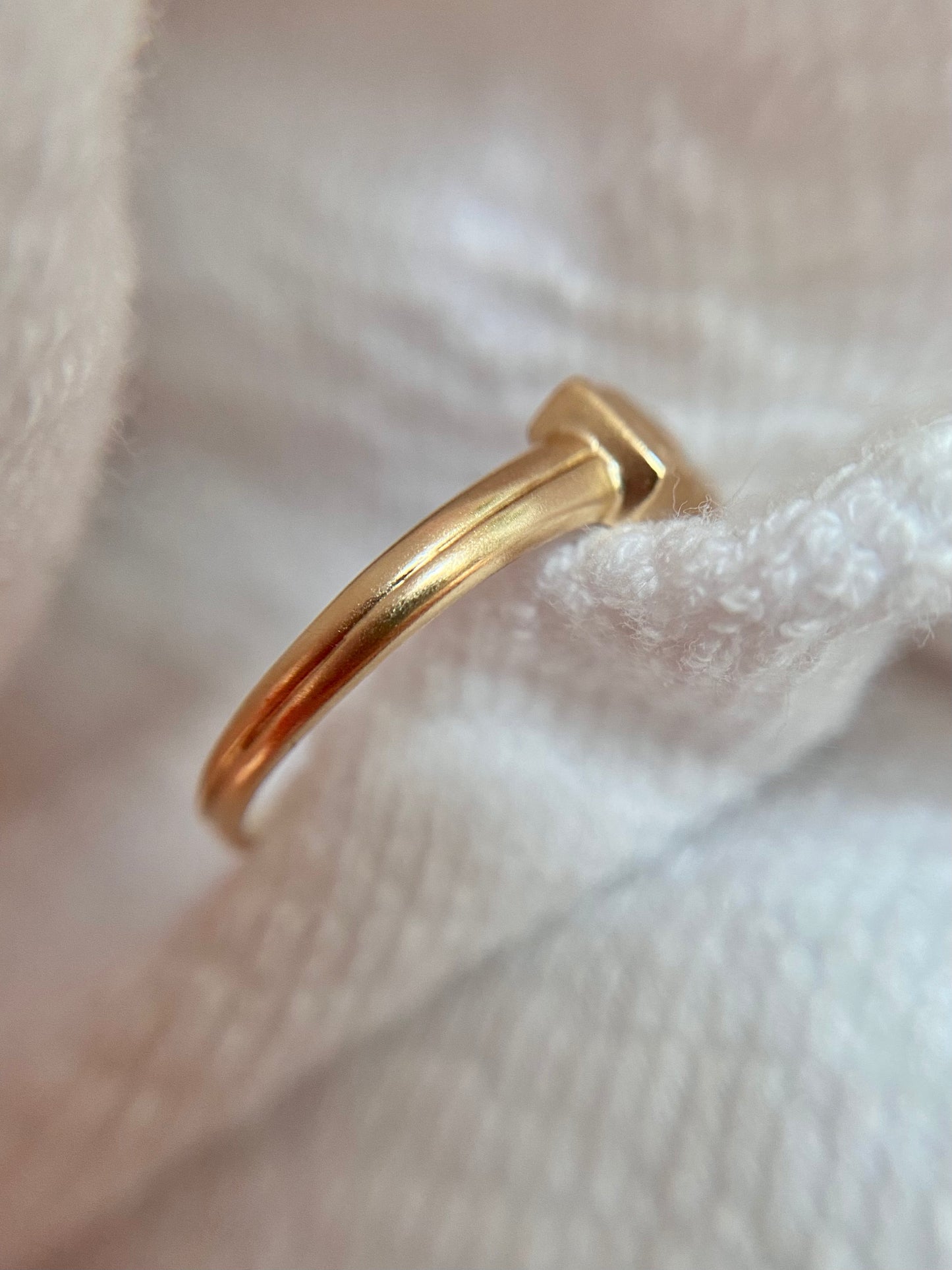 Vintage 9ct Gold Bezel Set Double Opal Ring