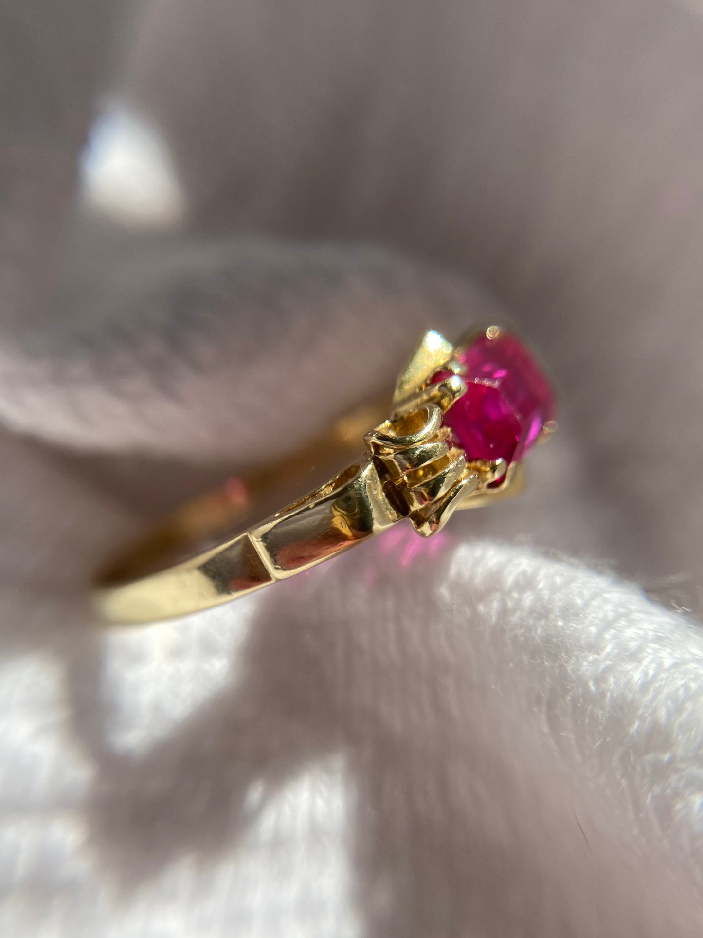 Preloved 14ct Gold Ruby Ring