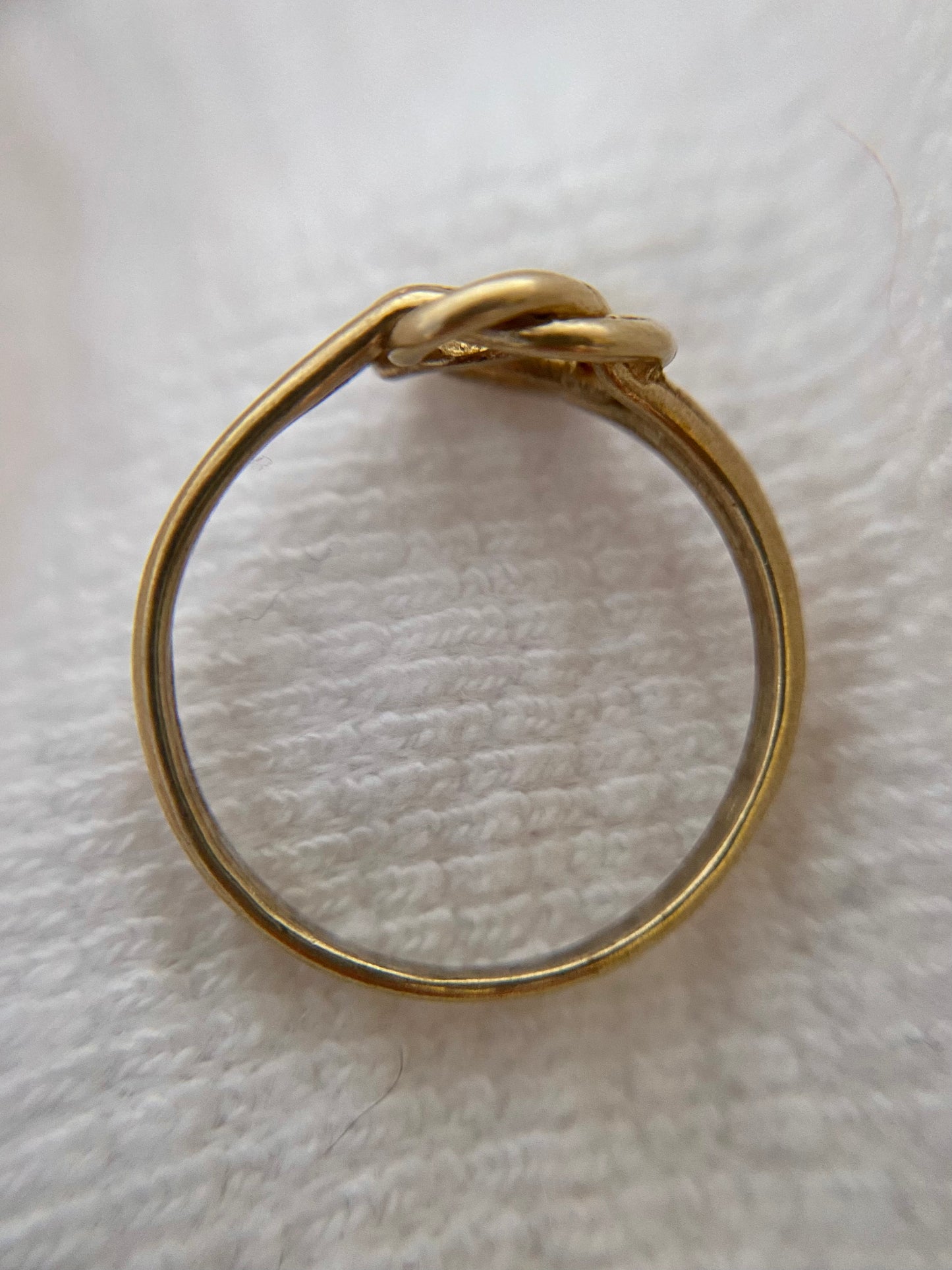 Vintage 9ct Gold Double Love Knot Ring