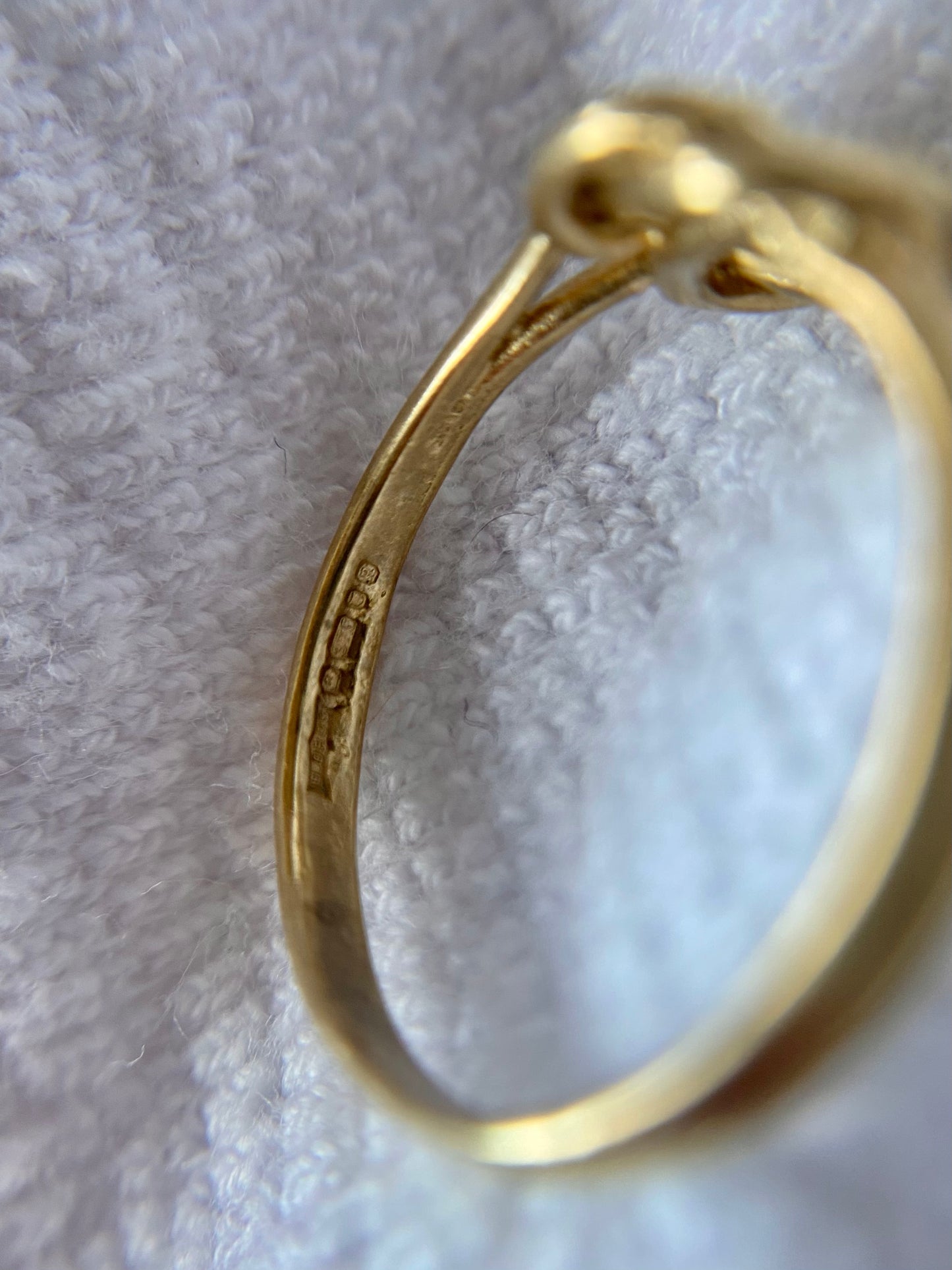 Vintage 9ct Gold Double Love Knot Ring