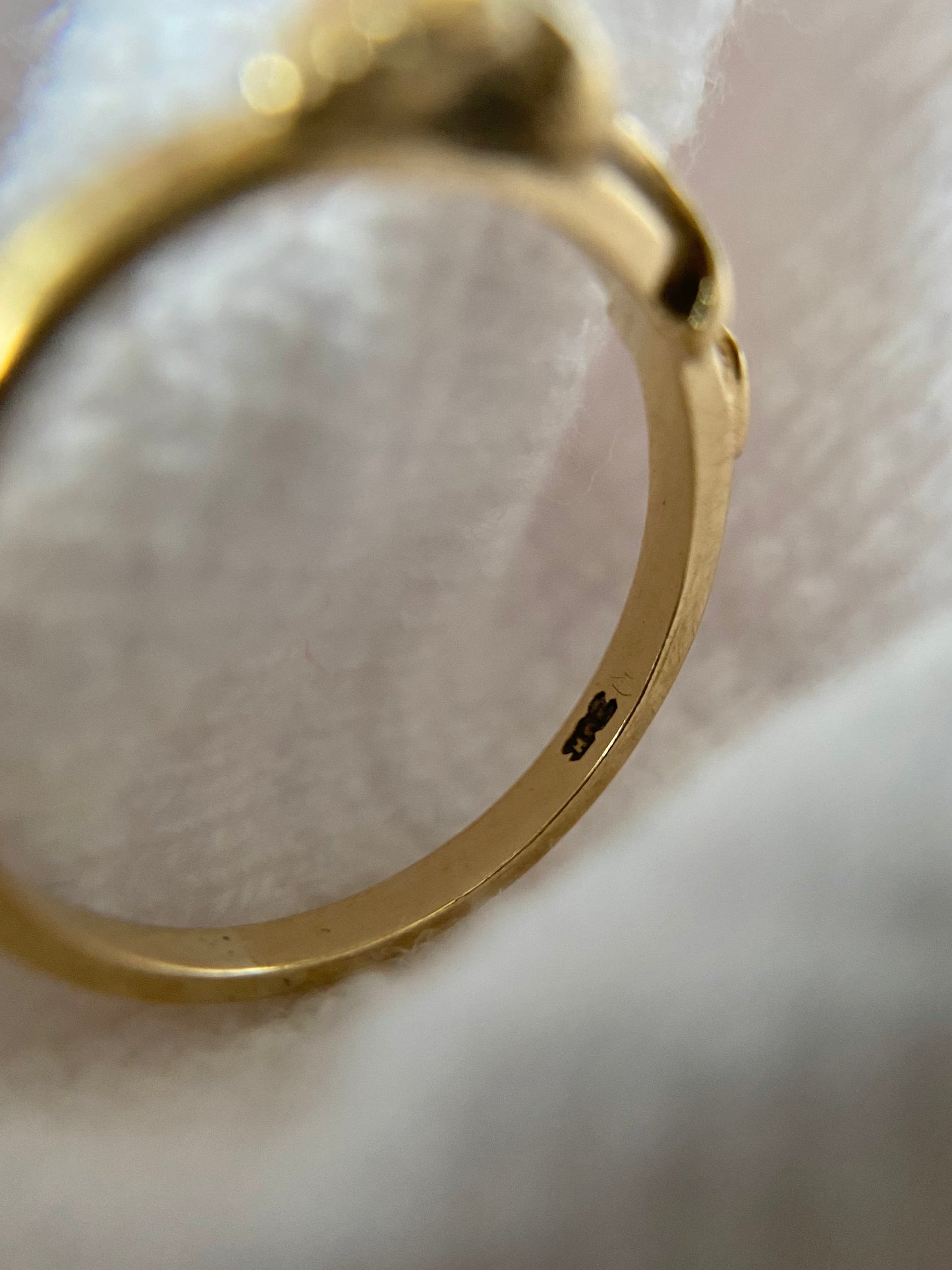 Vintage 9ct Gold Mouse Pinky Ring