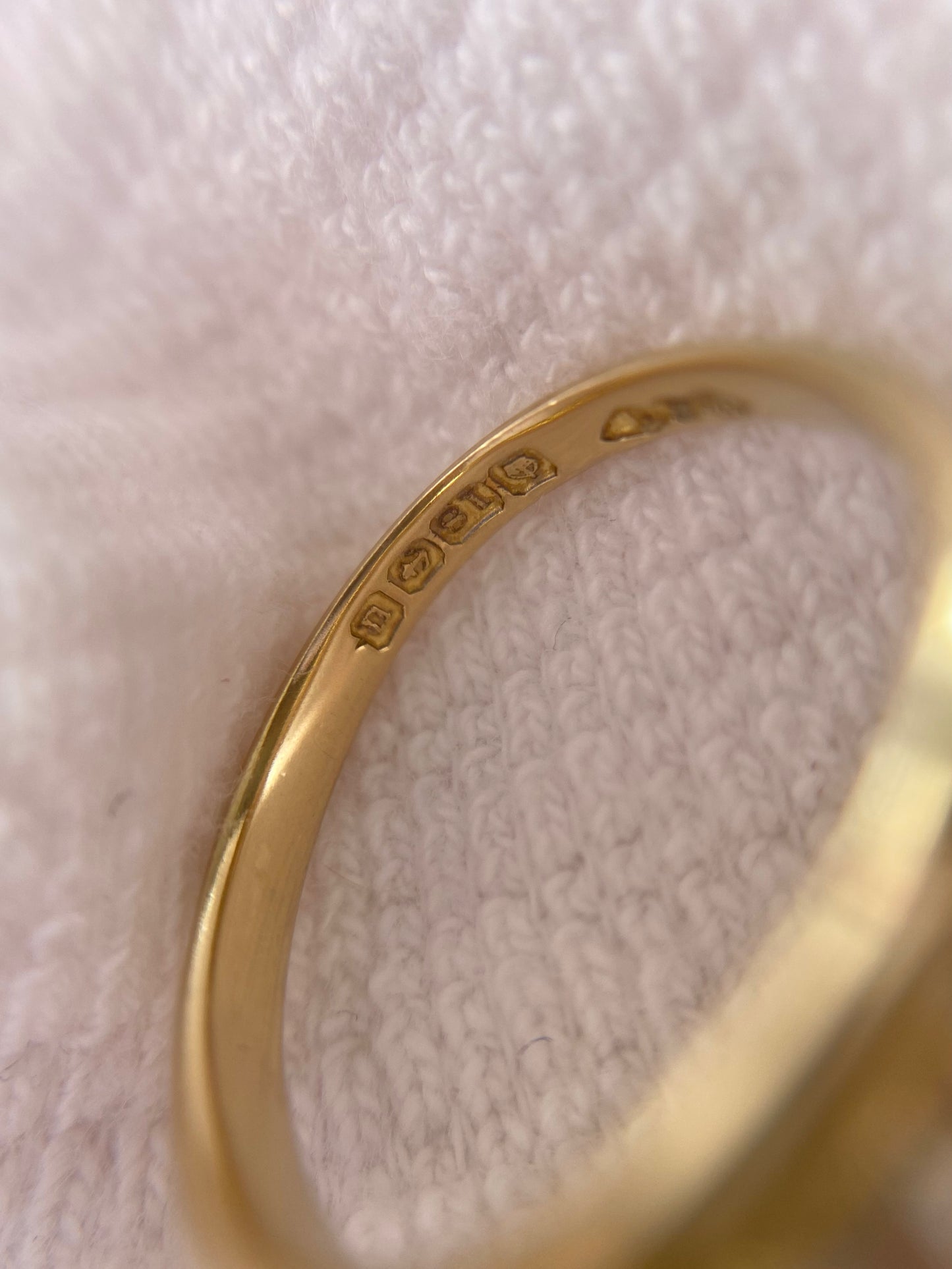 Antique 18ct Gold 5 Diamond Ring