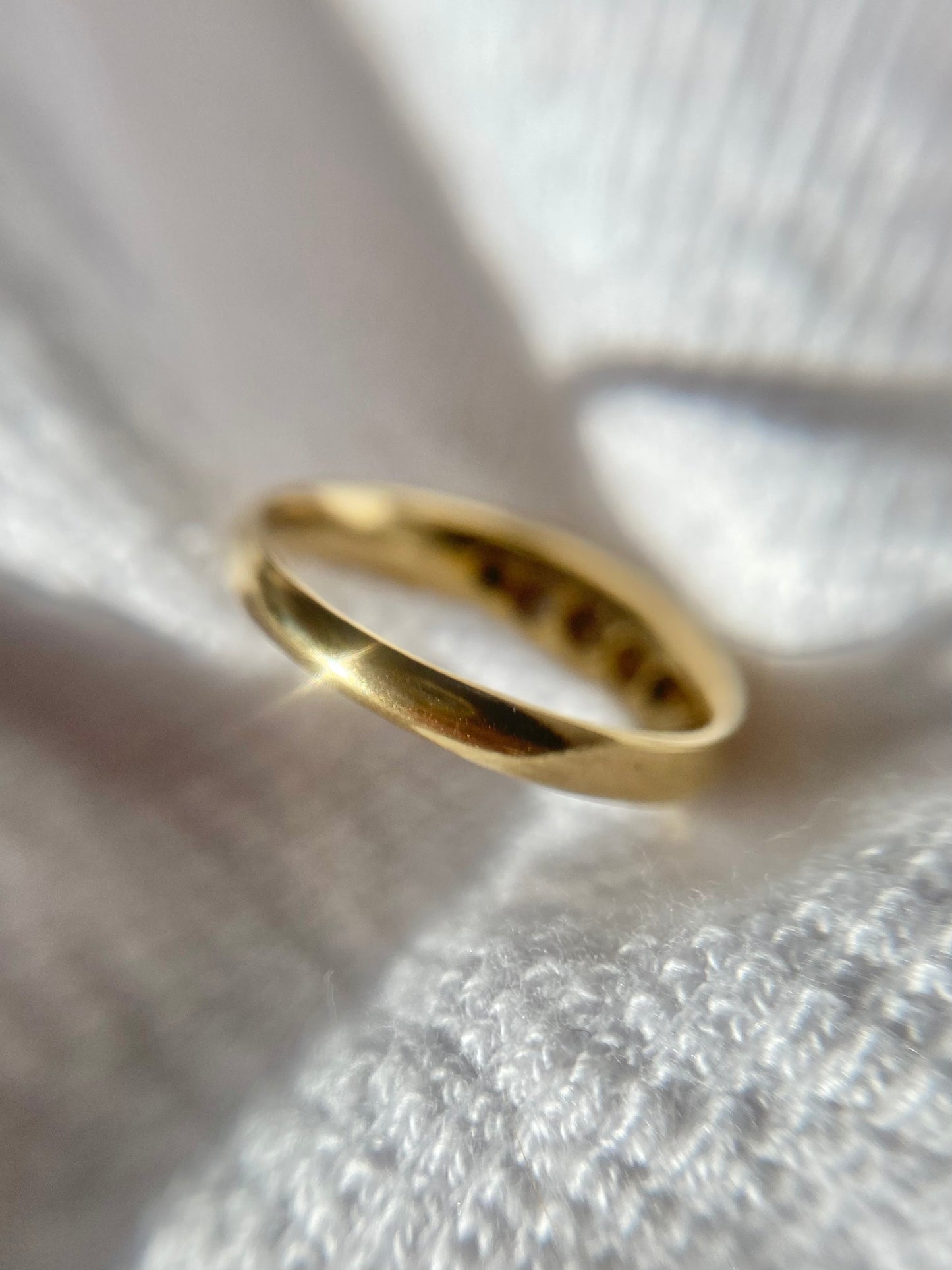 Antique 18ct Gold 5 Diamond Ring