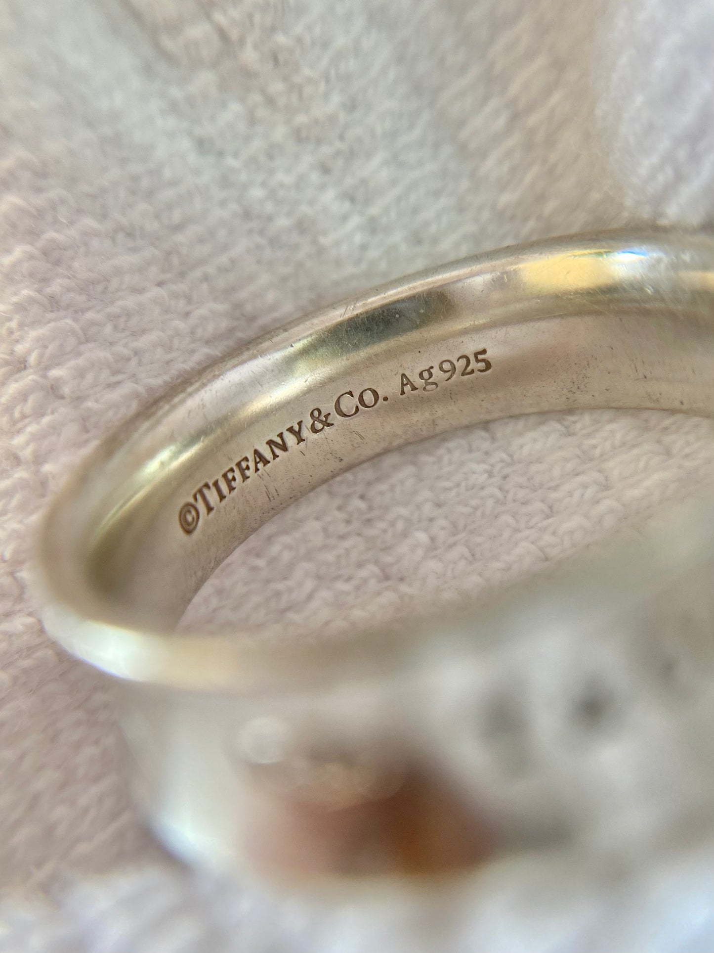 Preloved Silver T & Co "Tiffany 1837" Band