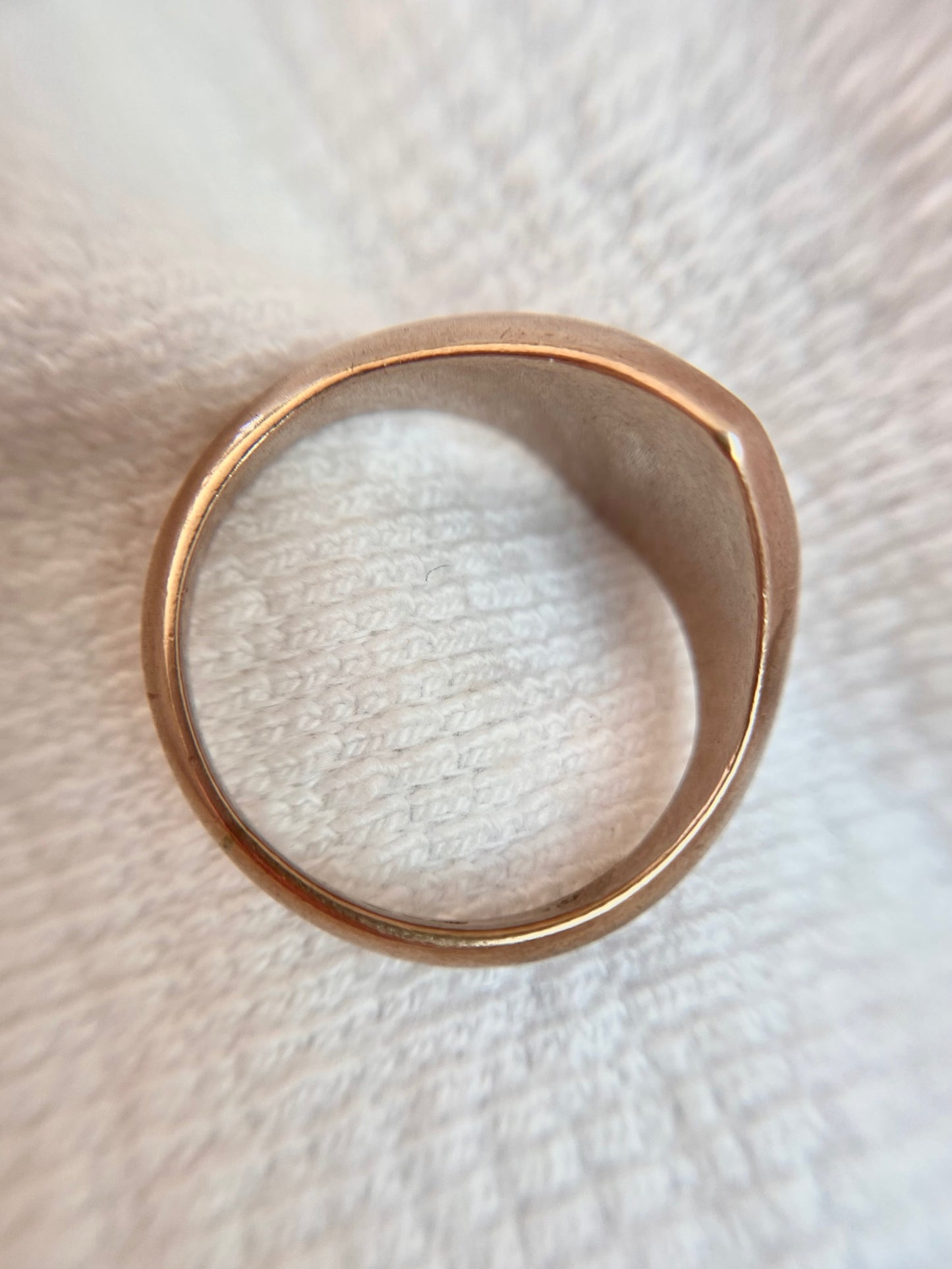 Antique 9ct Rose Gold Monogram Signet Ring